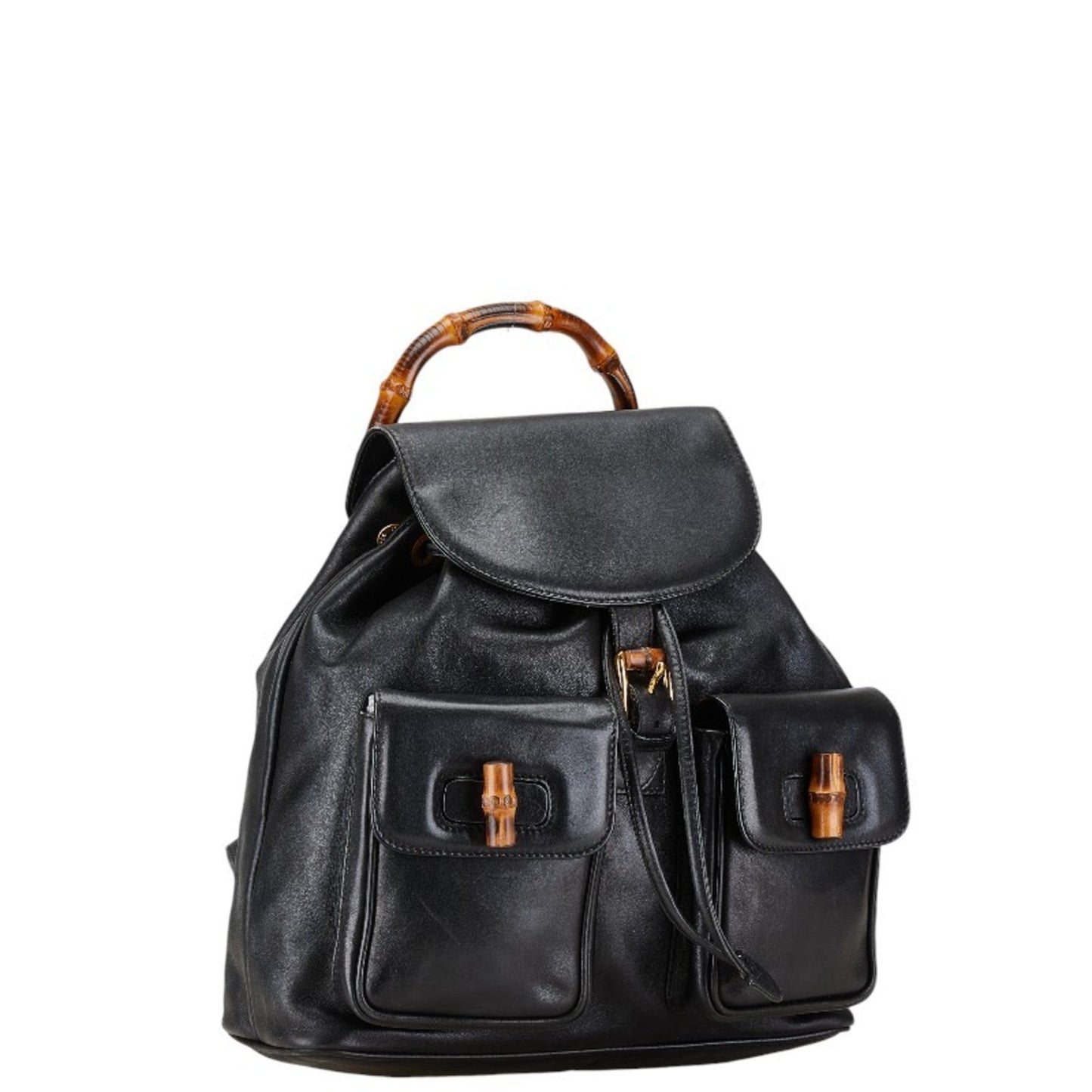 Gucci Black Leather Backpack