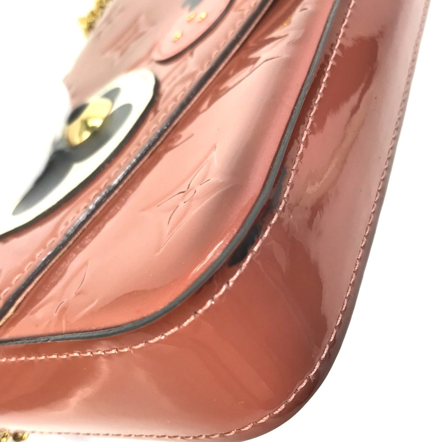 Louis Vuitton Pink Leather Shoulder Bag