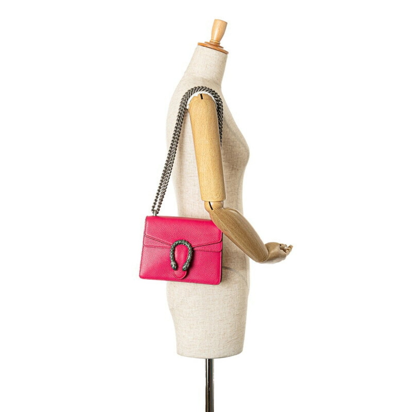 Gucci Pink Leather Shoulder Bag