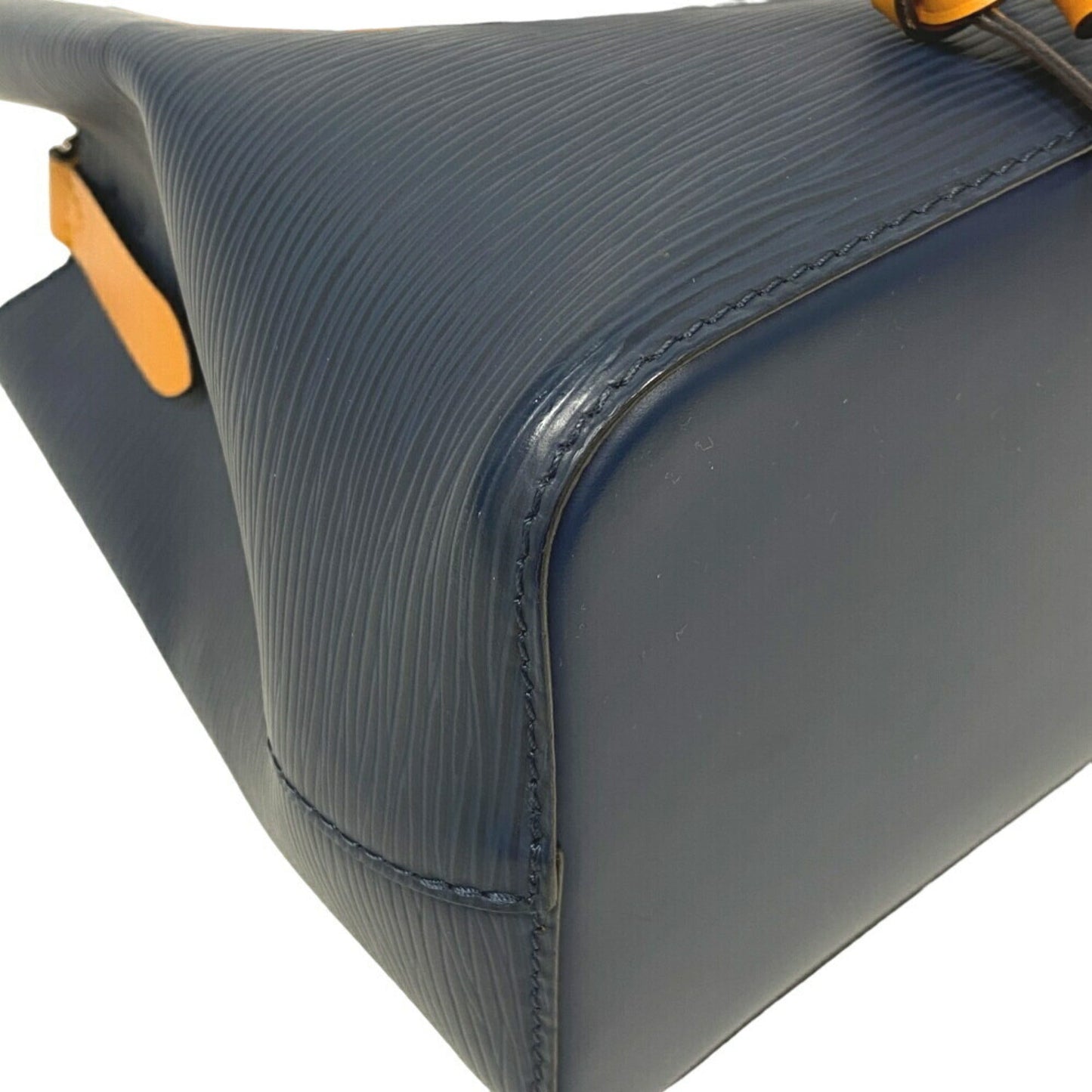 Louis Vuitton Navy Leather Handbag Shoulder Bag