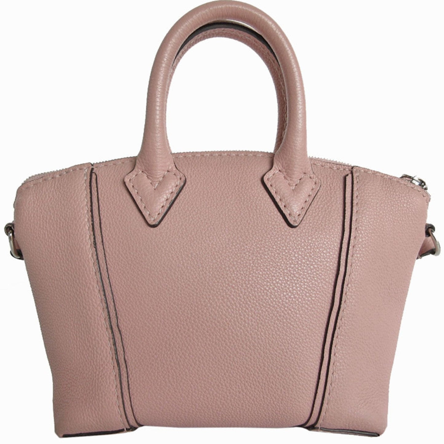 Louis Vuitton Pink Beige Leather Handbag Shoulder Bag