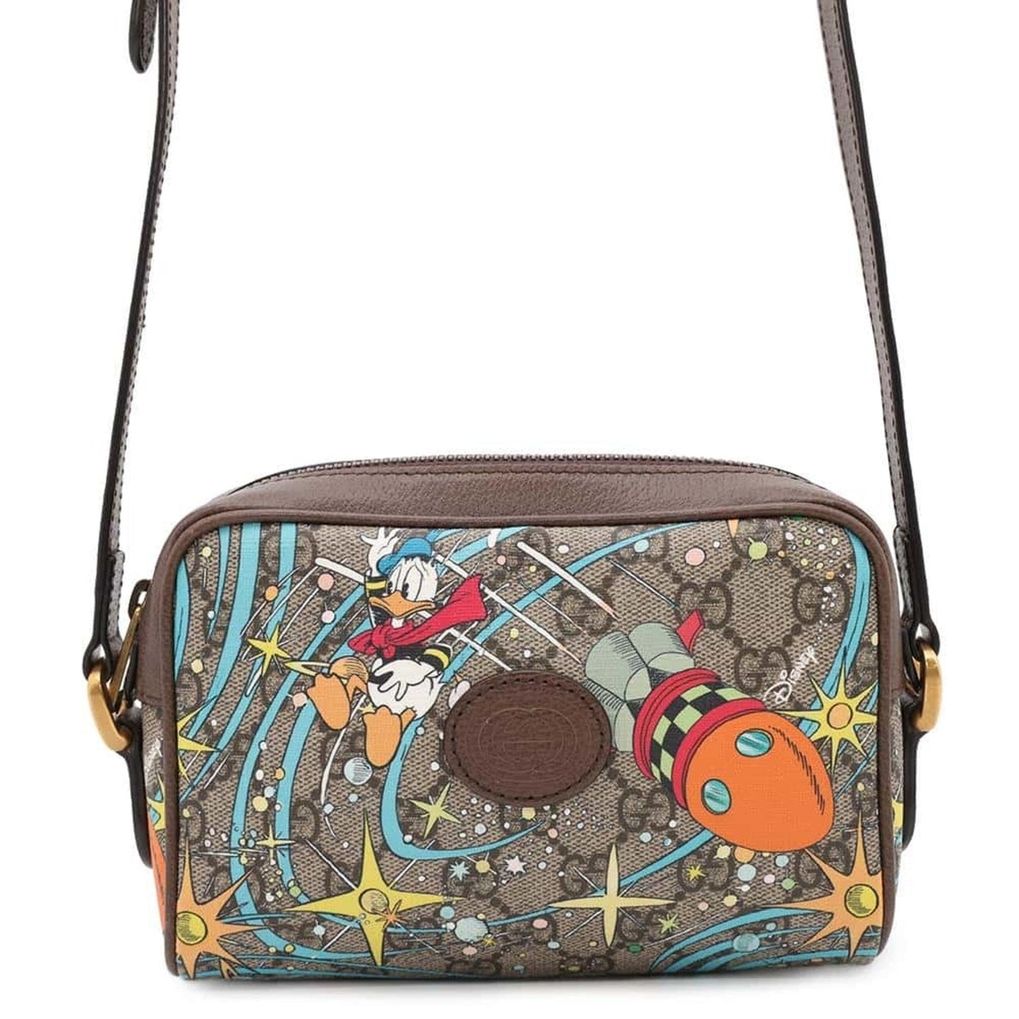 Gucci Beige Brown Gg Supreme Leather Shoulder Bag ()