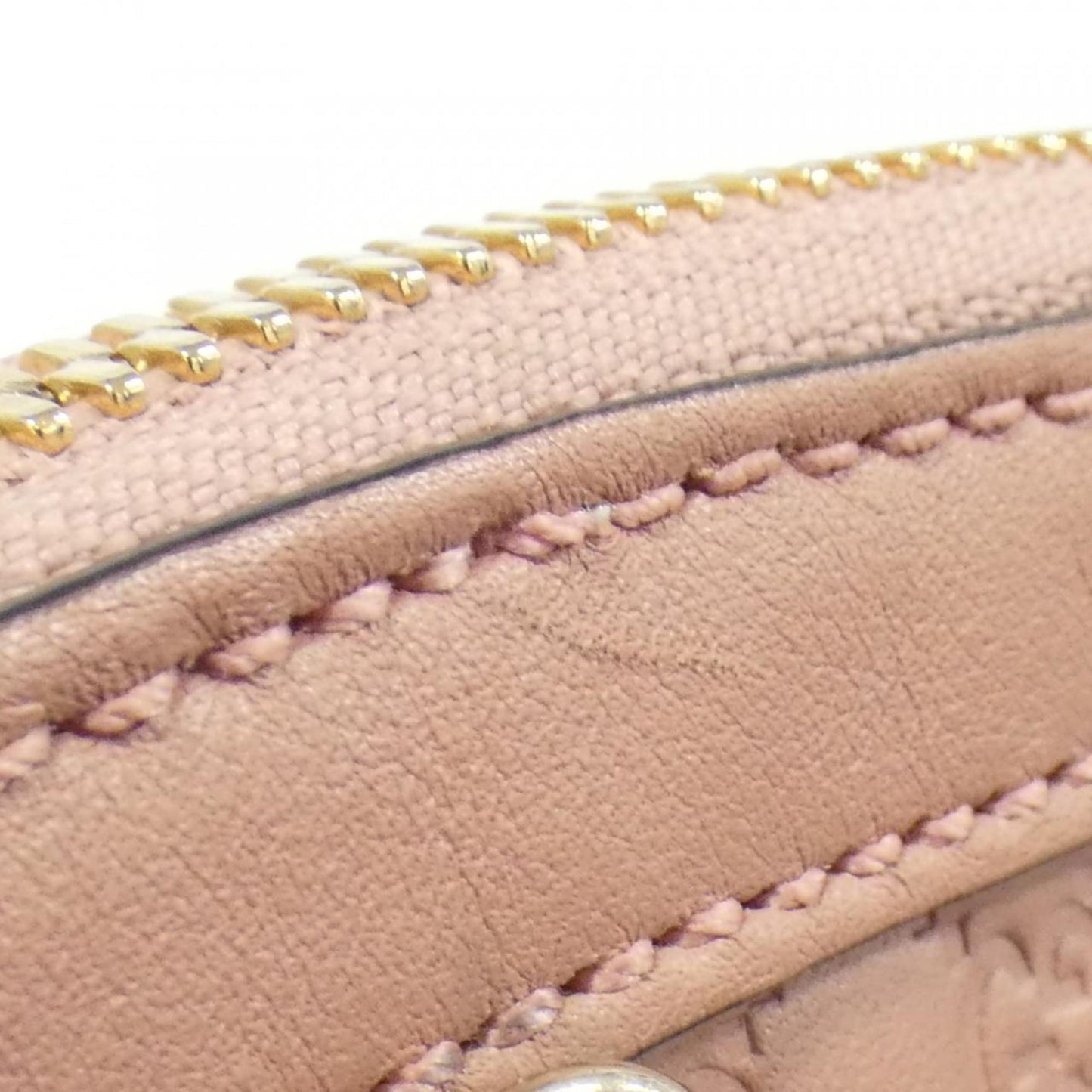 Gucci Pink Micro Gg Leather Handbag
