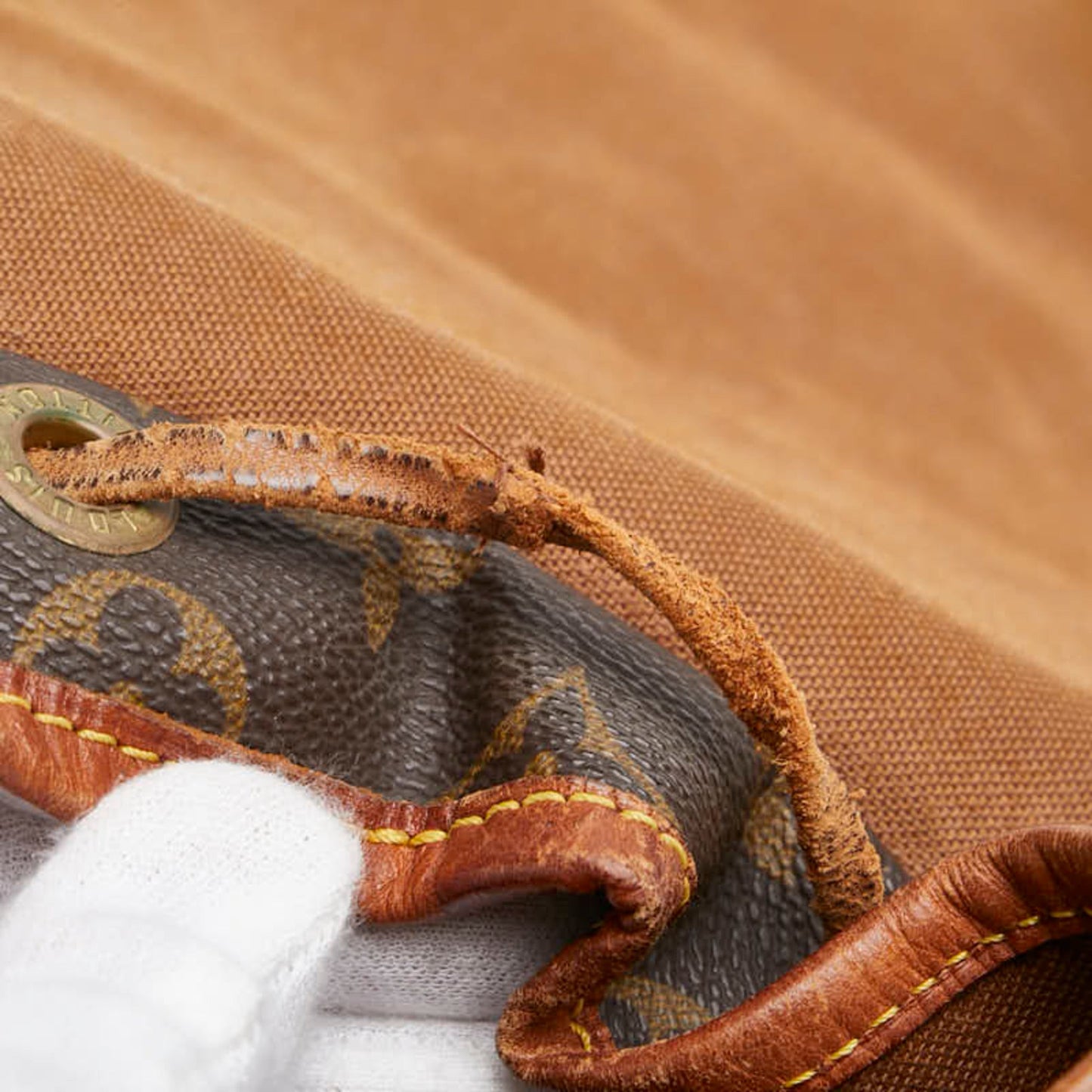 Louis Vuitton Brown Pvc Leather Backpack
