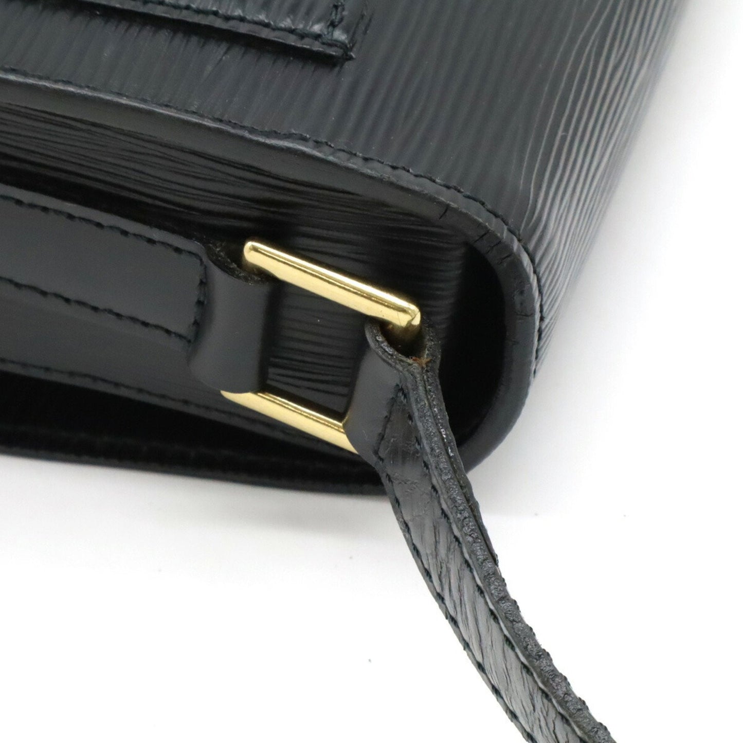 Louis Vuitton Black Noir Epi Leather Pochette Shoulder Bag