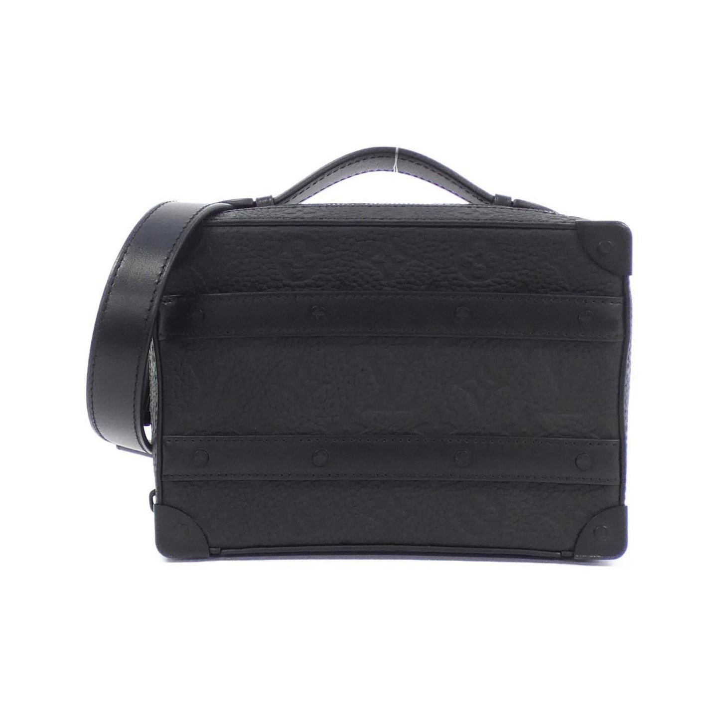 Louis Vuitton Black Leather Shoulder Bag ()