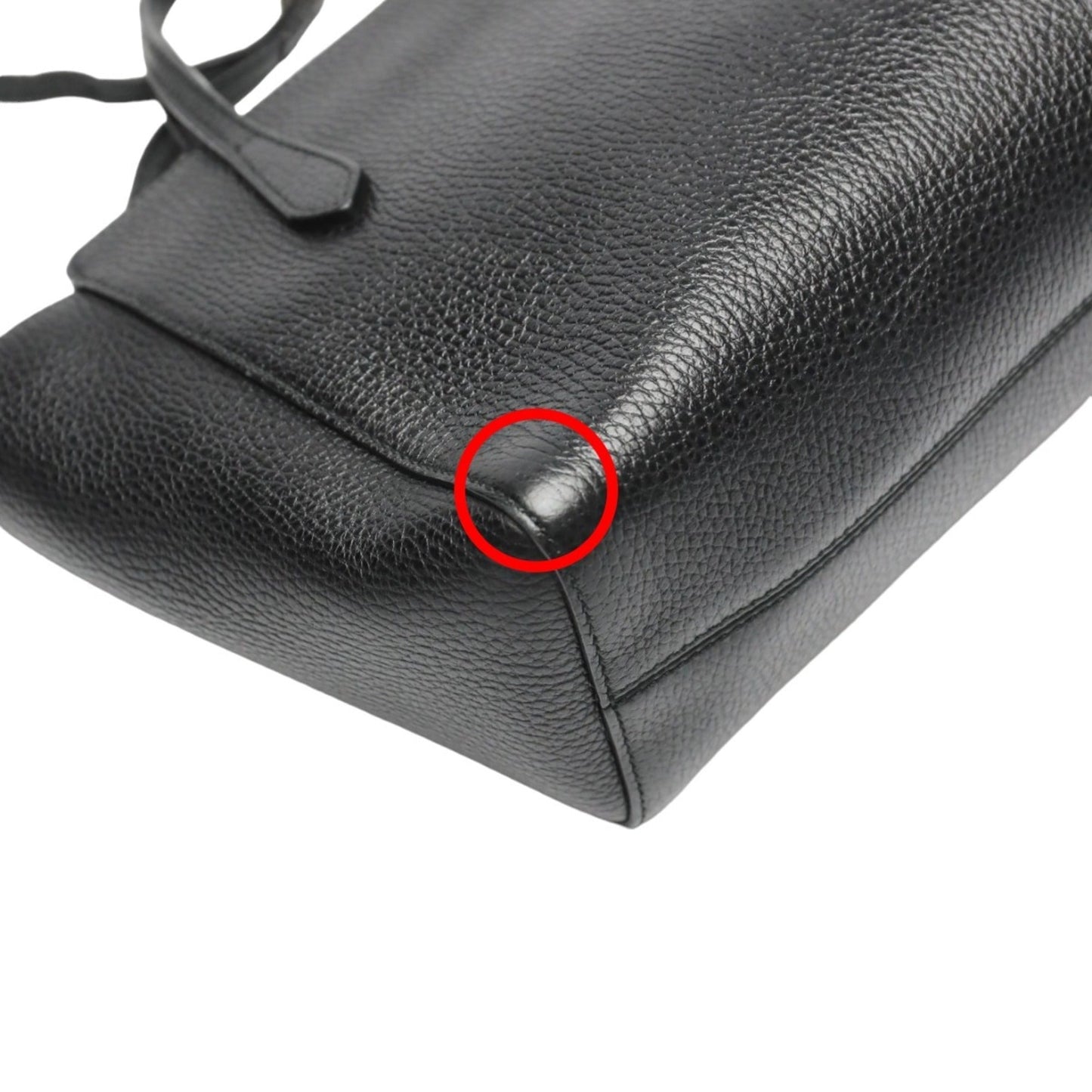Gucci Black Leather Tote Bag