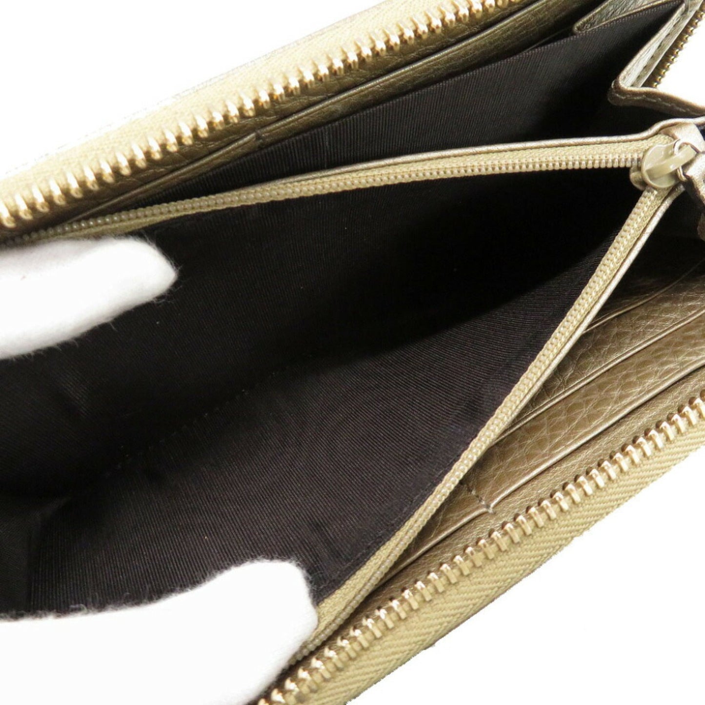 Gucci Gold Leather Wallet (Bi-Fold)