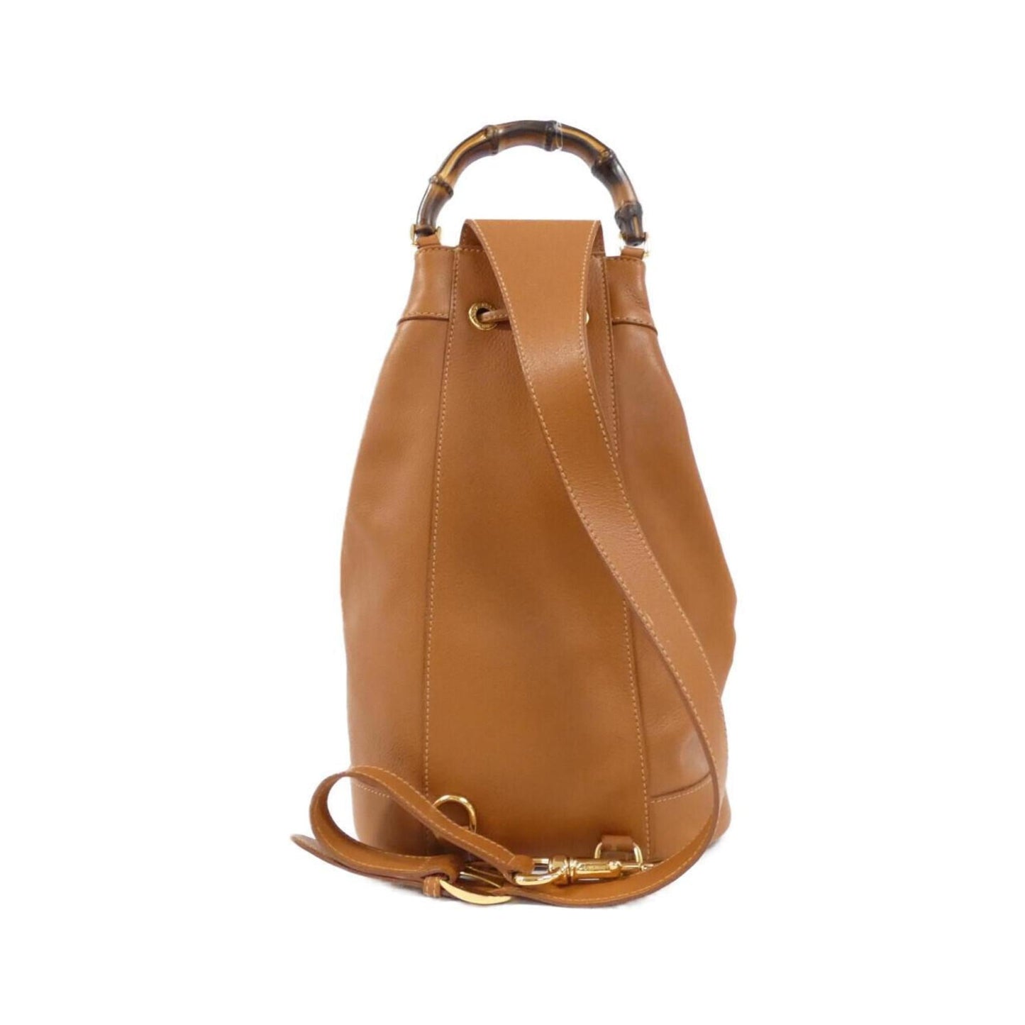 Gucci Brown Leather Pouch Shoulder Bag