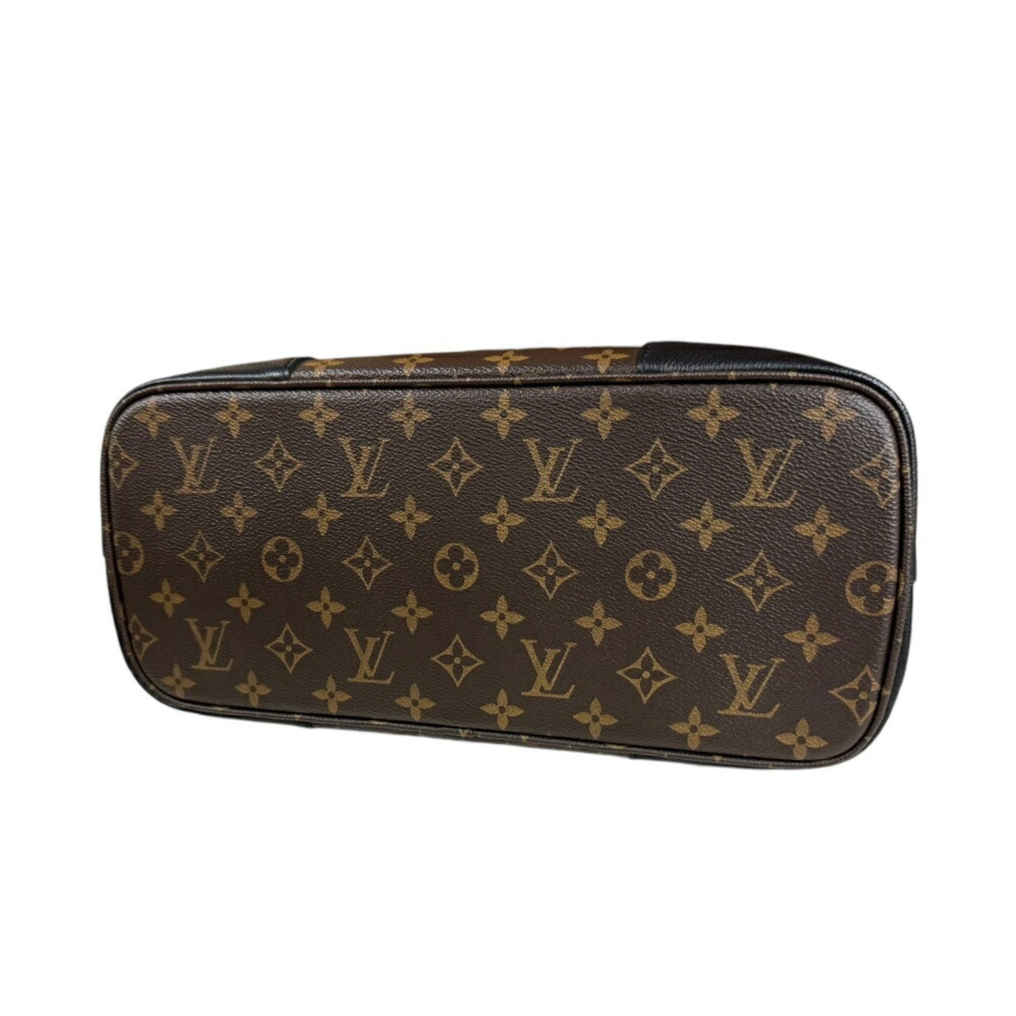 Louis Vuitton Black Brown Monogram Canvas Leather Shoulder Bag