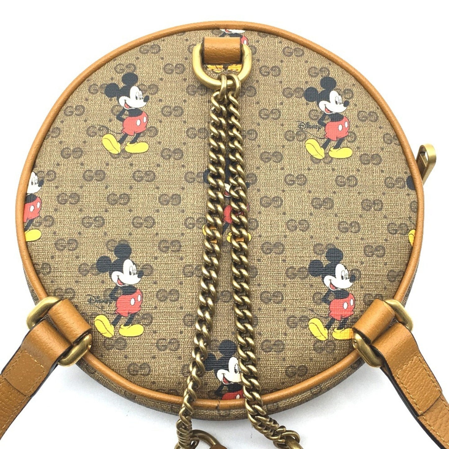 Gucci Light Brown Gg Supreme Leather Backpack