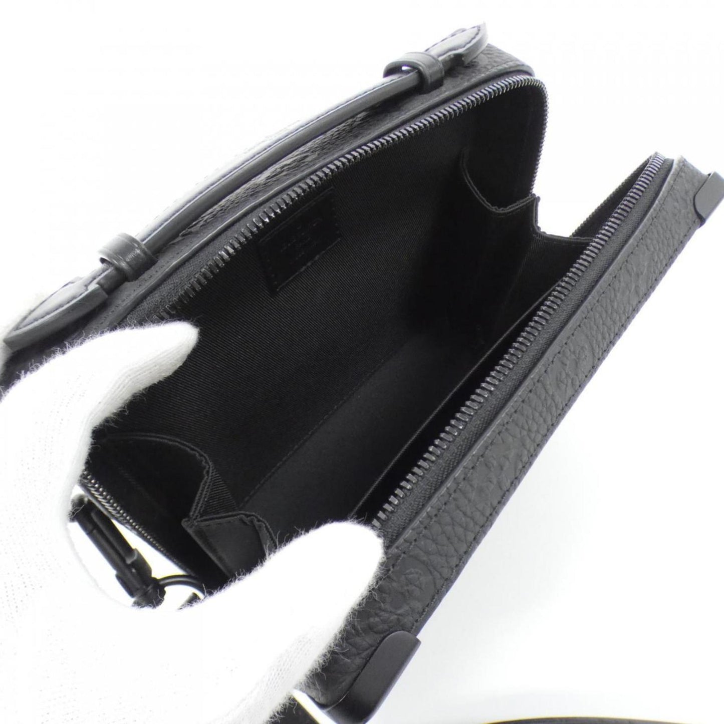 Louis Vuitton Black Leather Shoulder Bag