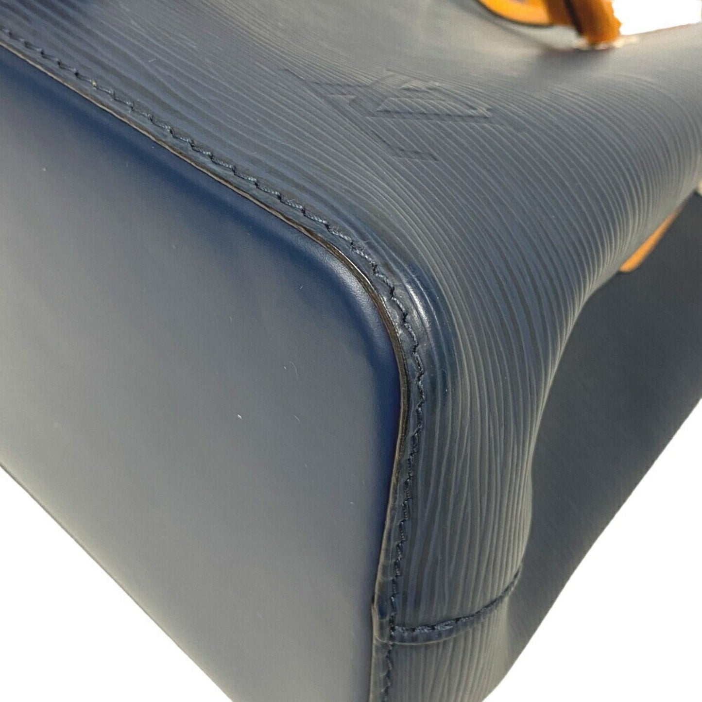 Louis Vuitton Navy Leather Handbag Shoulder Bag