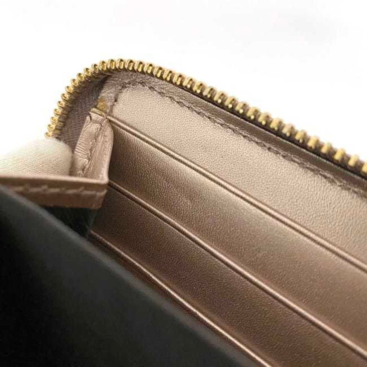 Gucci Microguccissima Gold Pink Patent Leather Long Wallet (Bi-Fold)