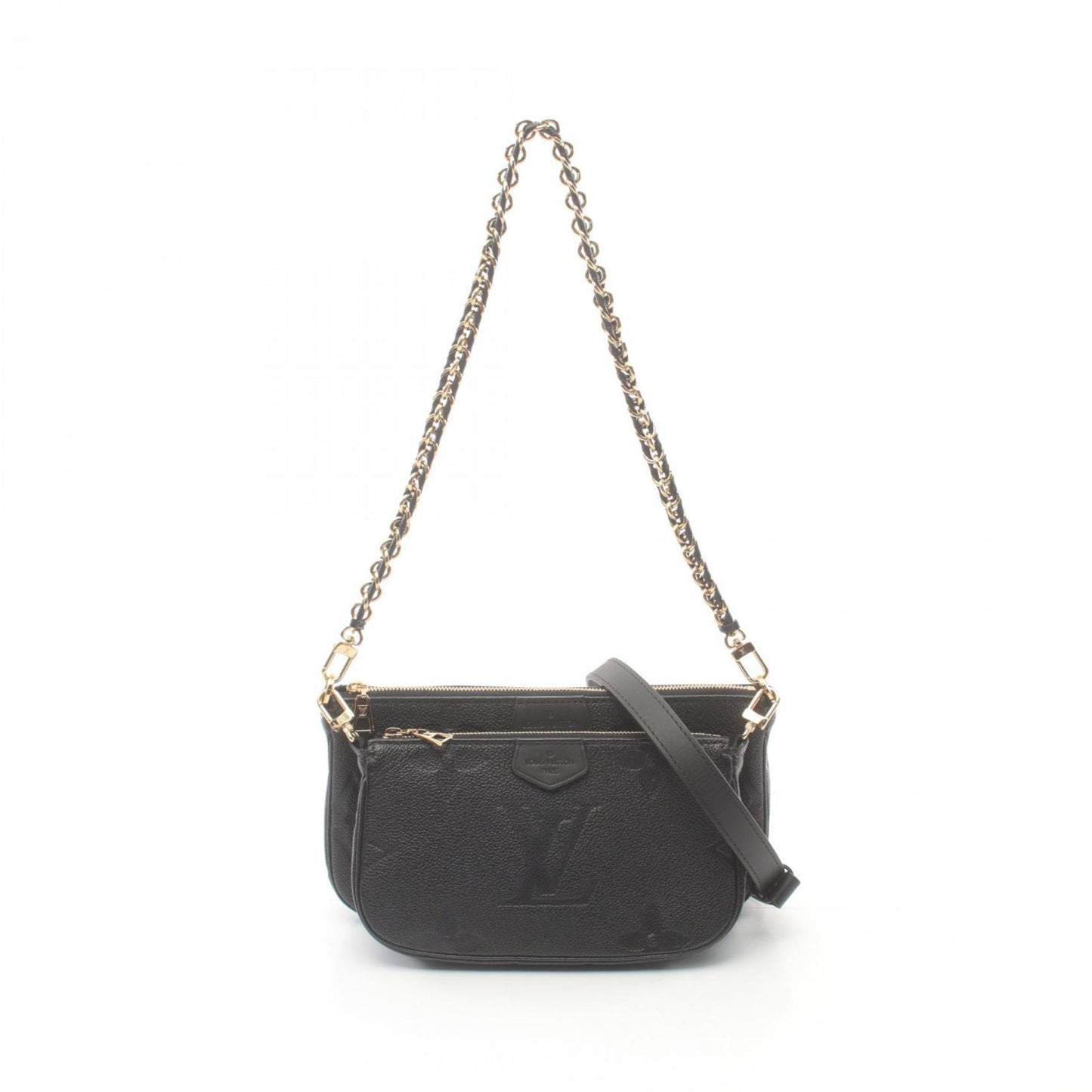 Louis Vuitton Black Monogram Empreinte Leather Pochette Shoulder Bag