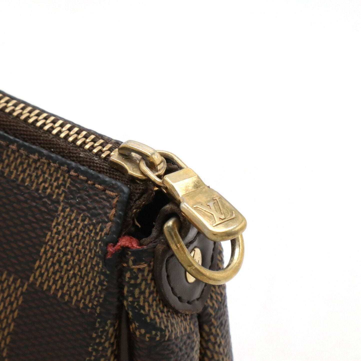 Louis Vuitton Damier Brown Pvc Clutch Bag Shoulder Bag