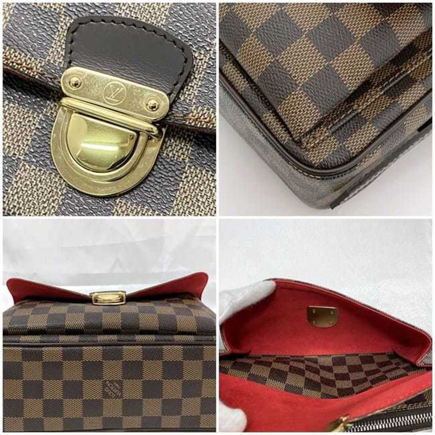 Louis Vuitton Damier Brown Damier Canvas Ebene Galle Damier Canvas Shoulder Bag