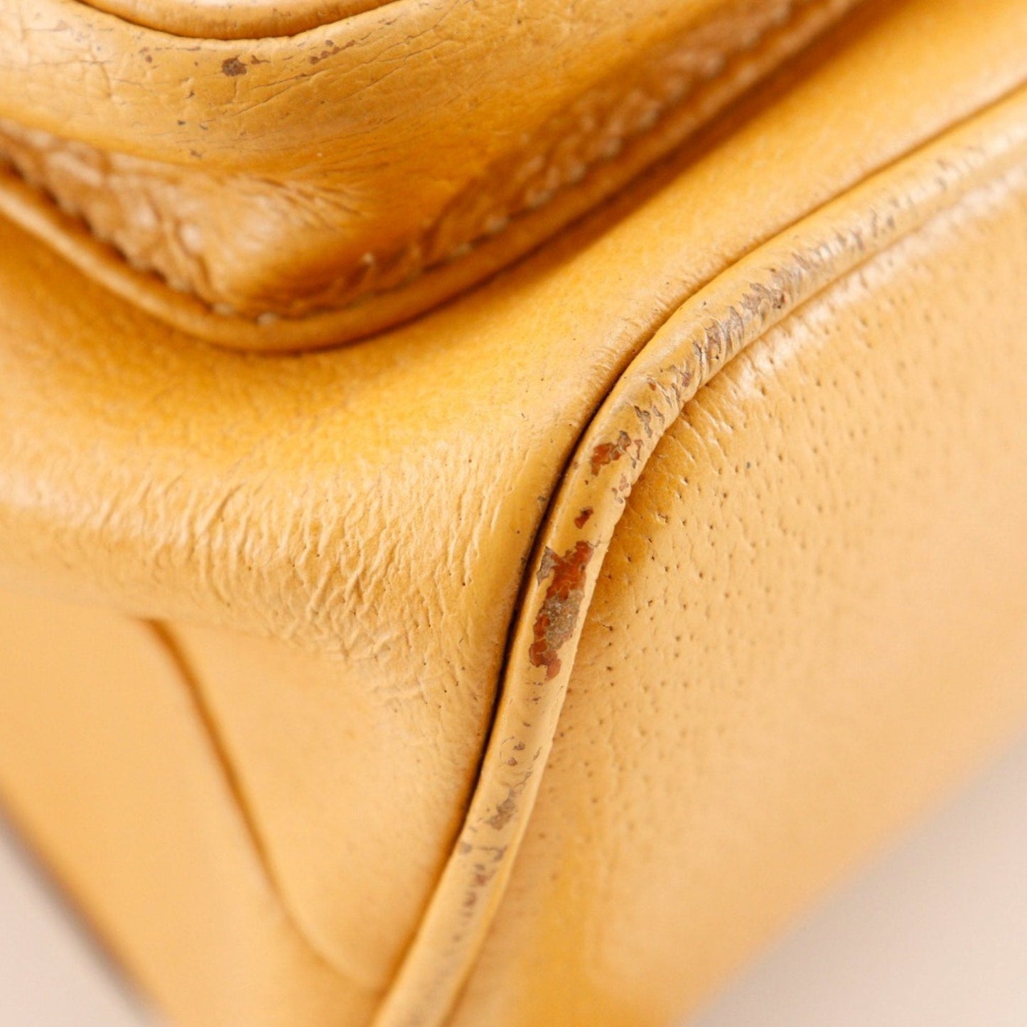 Gucci Yellow Leather Backpack