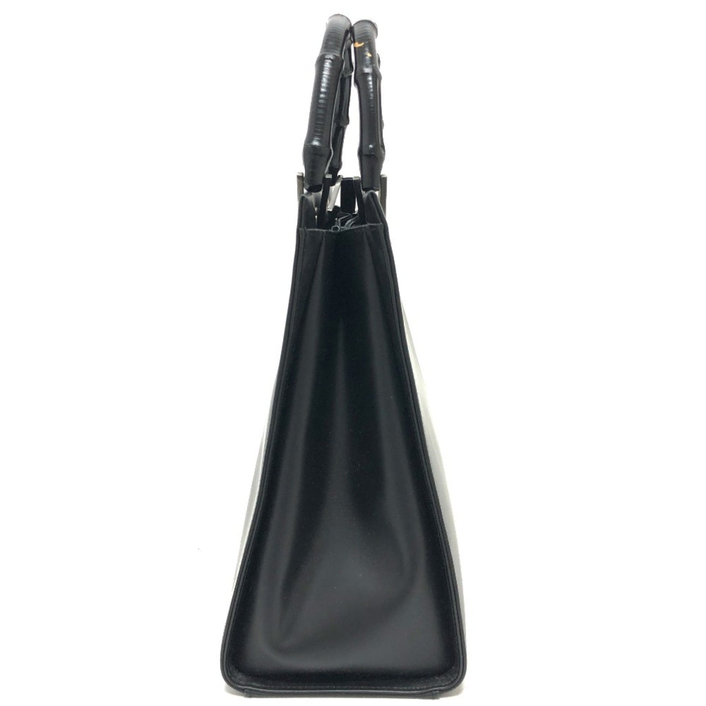 Gucci Bamboo Black Leather Handbag
