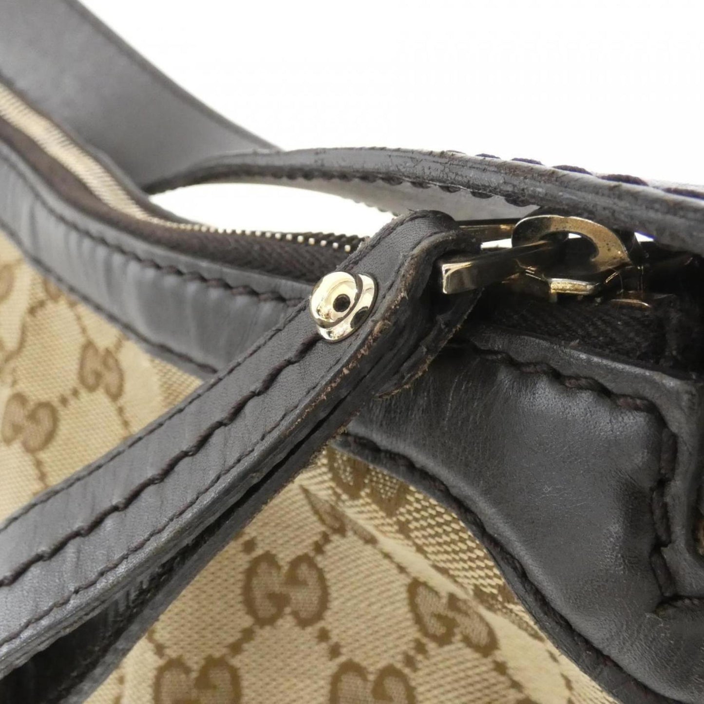 Gucci Gg Canvas Beige Brown Gg Canvas Shoulder Bag