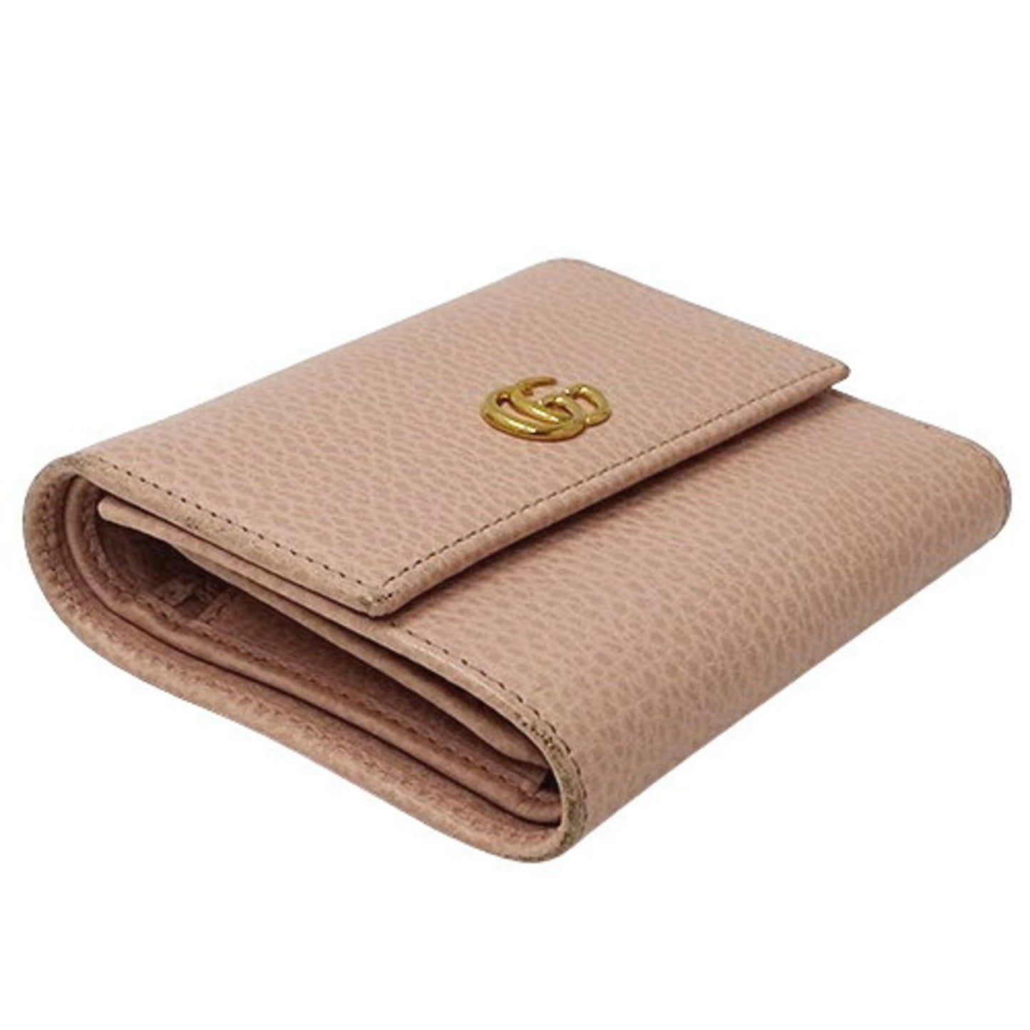 Gucci Pink Leather Wallet (Tri-Fold)