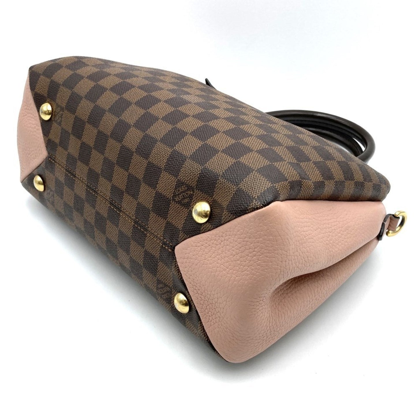 Louis Vuitton Brown Damier Canvas Leather Handbag Shoulder Bag