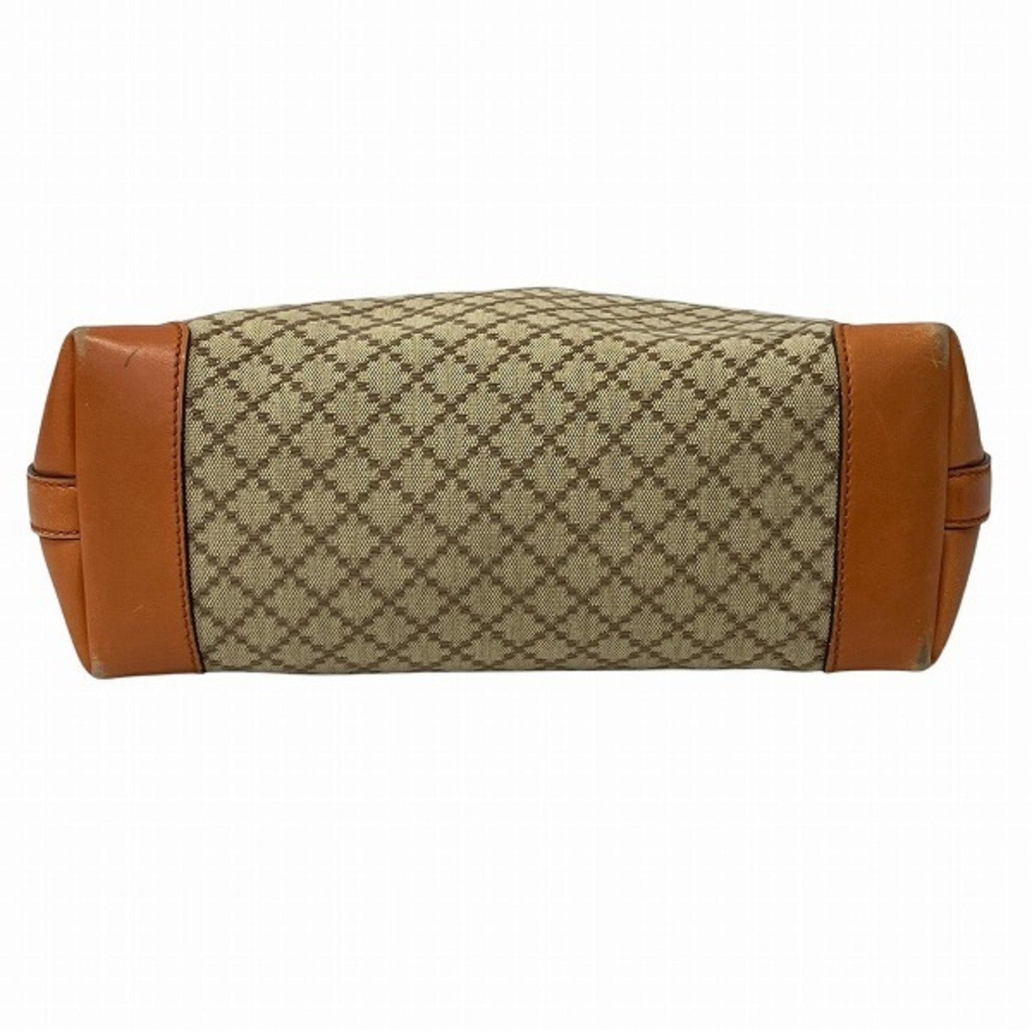 Gucci Diamante Beige Orange Canvas Pouch Shoulder Bag Tote Bag