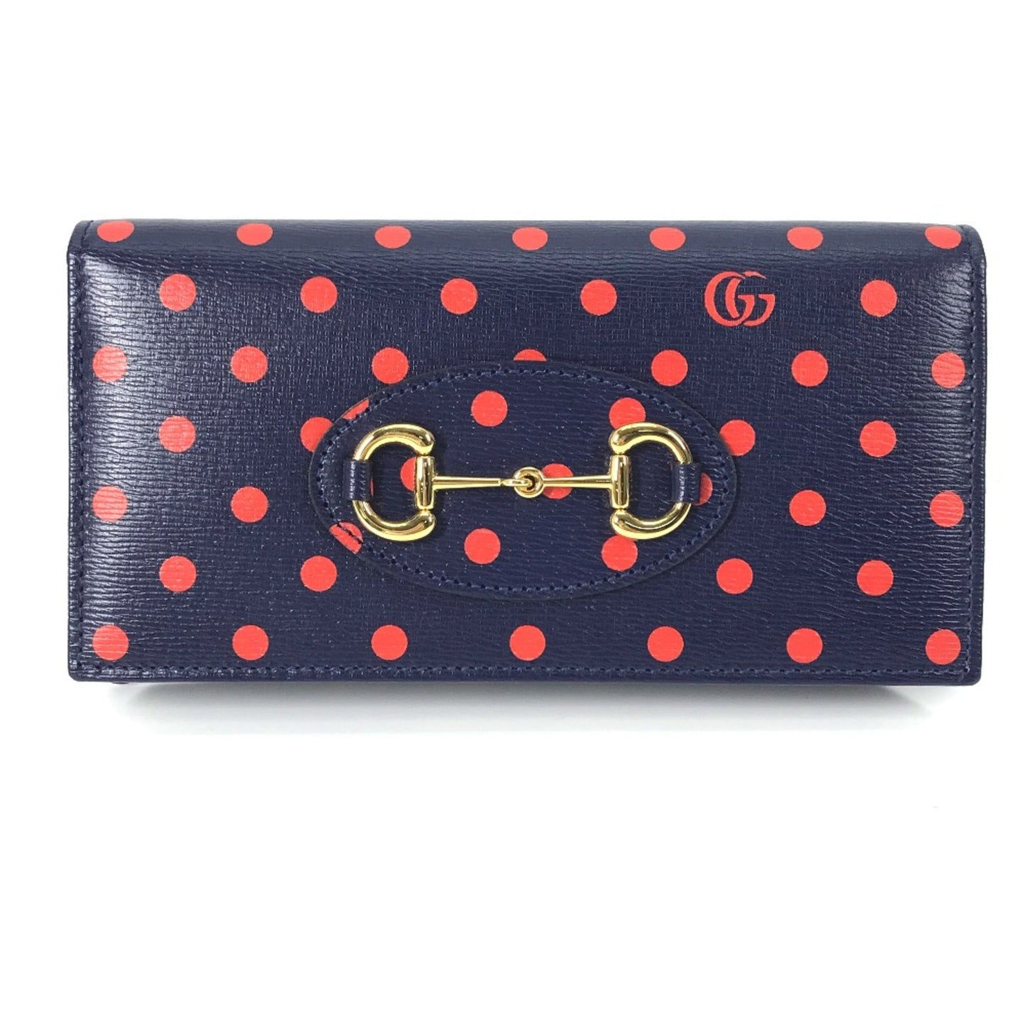 Gucci Navy Leather Long Wallet (Bi-Fold) ()