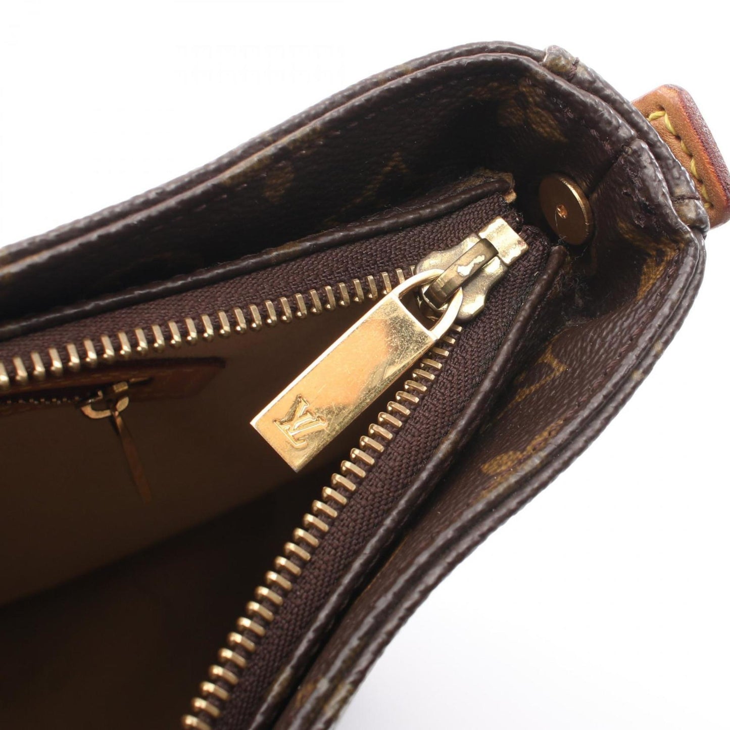 Louis Vuitton Monogram Brown Pvc Leather Shoulder Bag