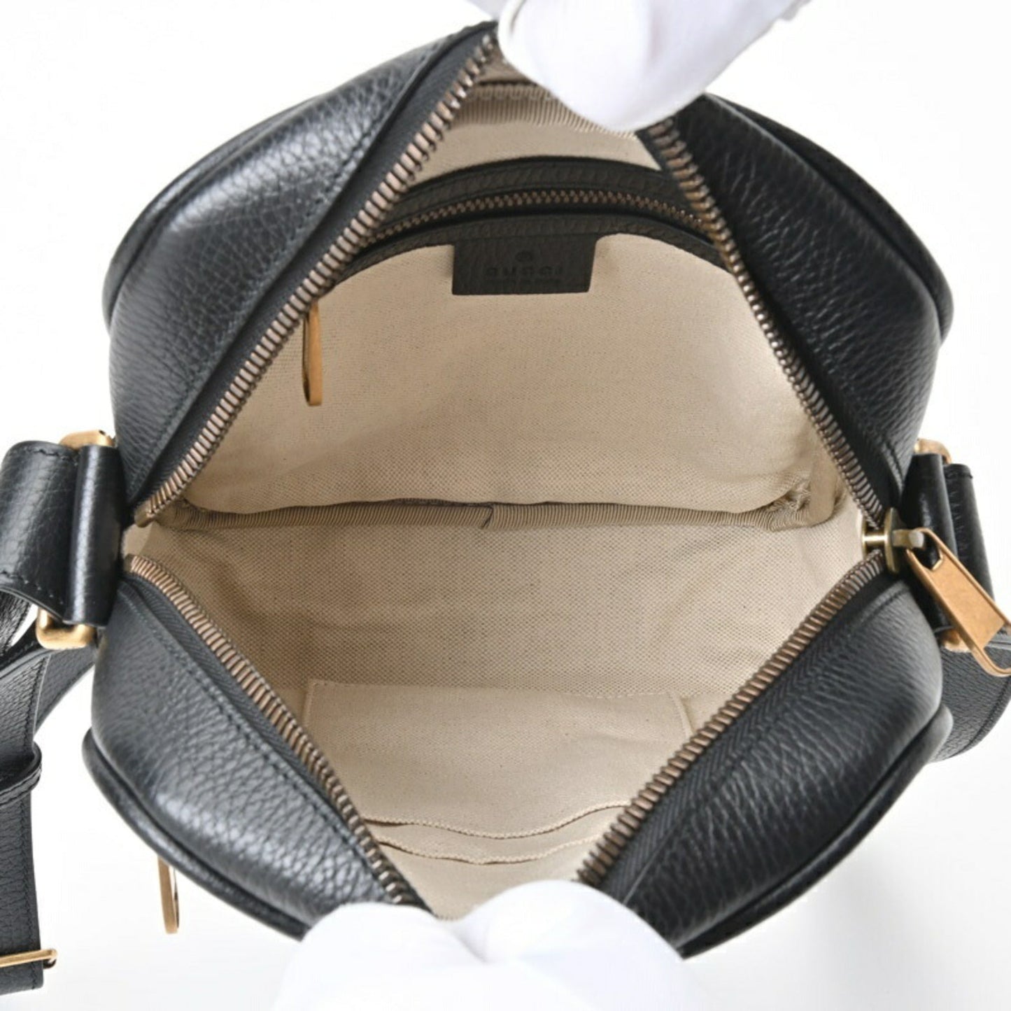 Gucci Black Leather Shoulder Bag