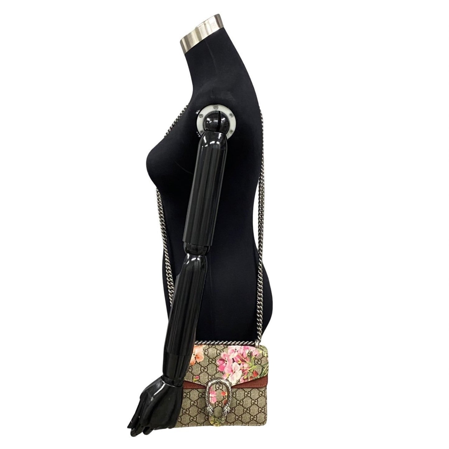 Gucci Brown Leather Pvc Shoulder Bag