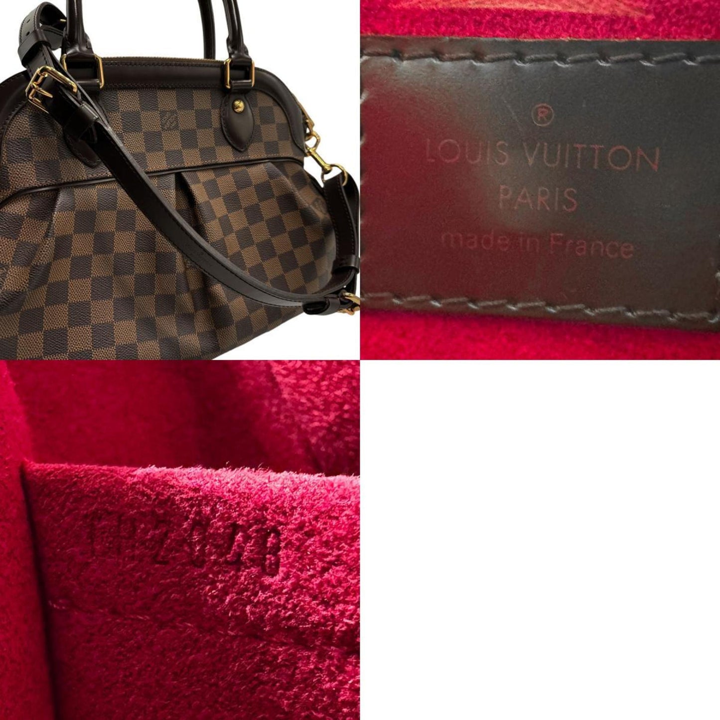 Louis Vuitton Ebene Damier Canvas Handbag Shoulder Bag