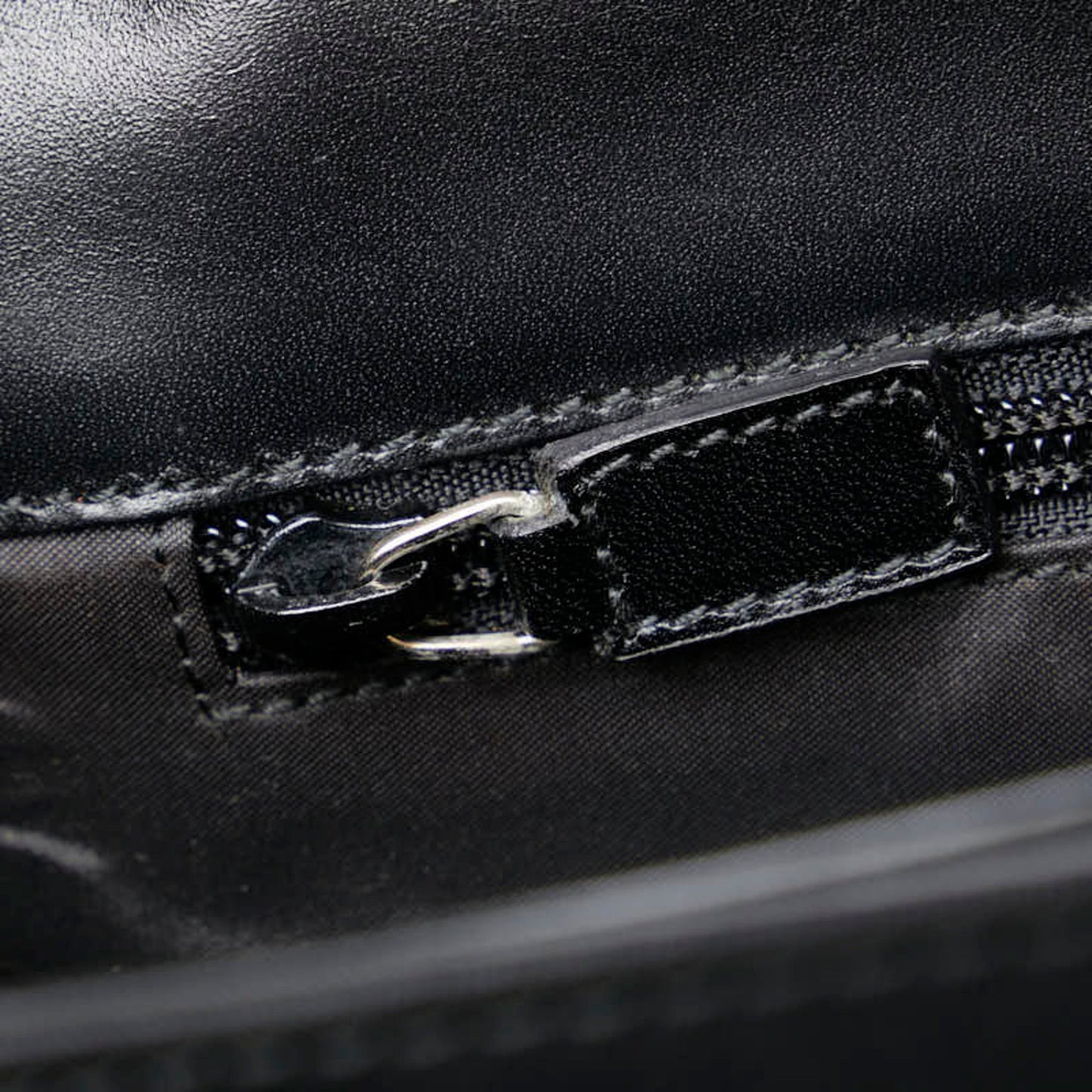Gucci Black Canvas Leather Clutch Bag