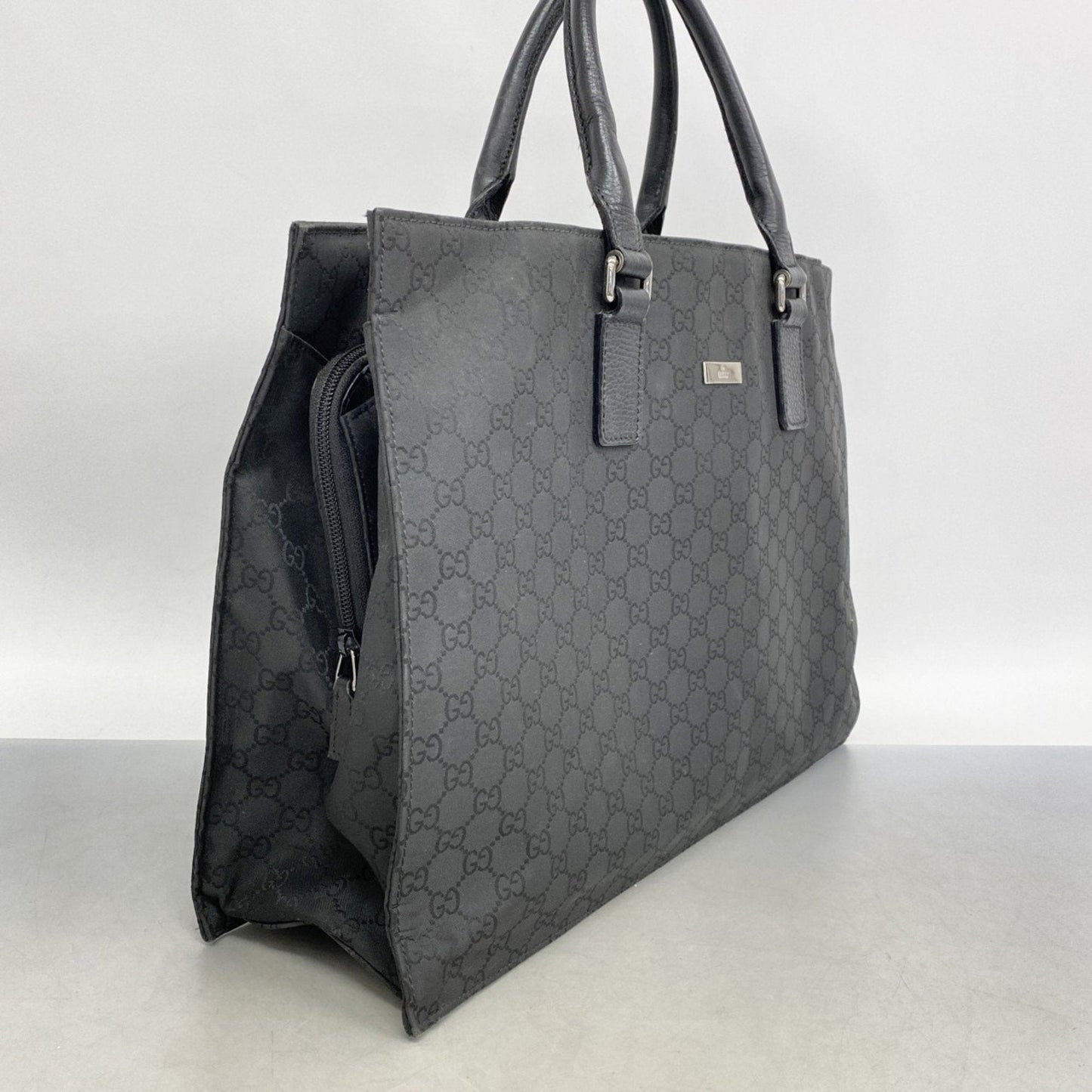 Gucci Black Nylon Tote Bag