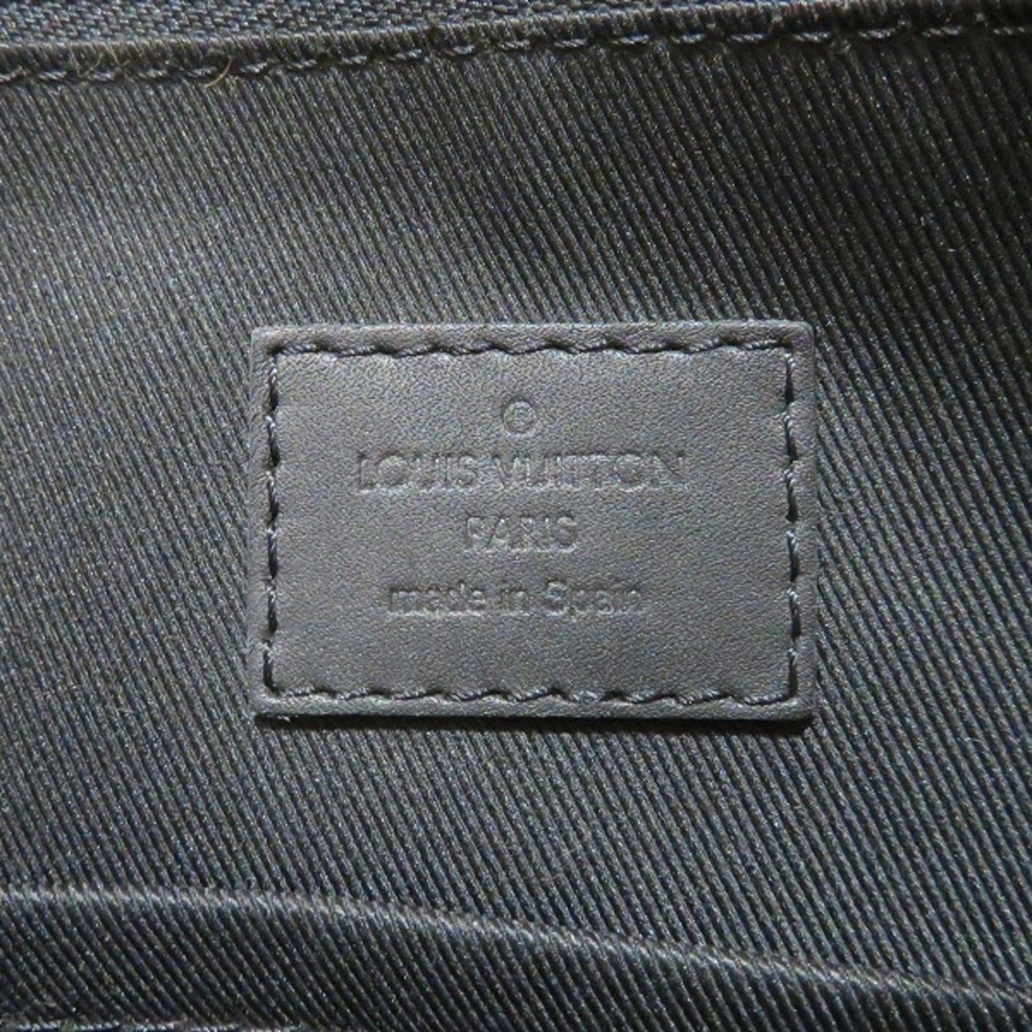 Louis Vuitton Black Leather Shoulder Bag