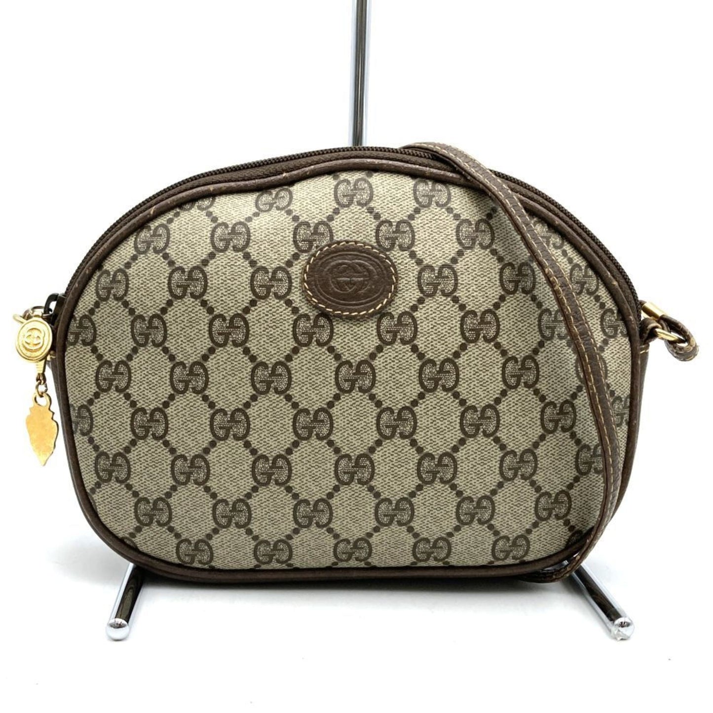 Gucci Brown Gg Supreme Shoulder Bag ()
