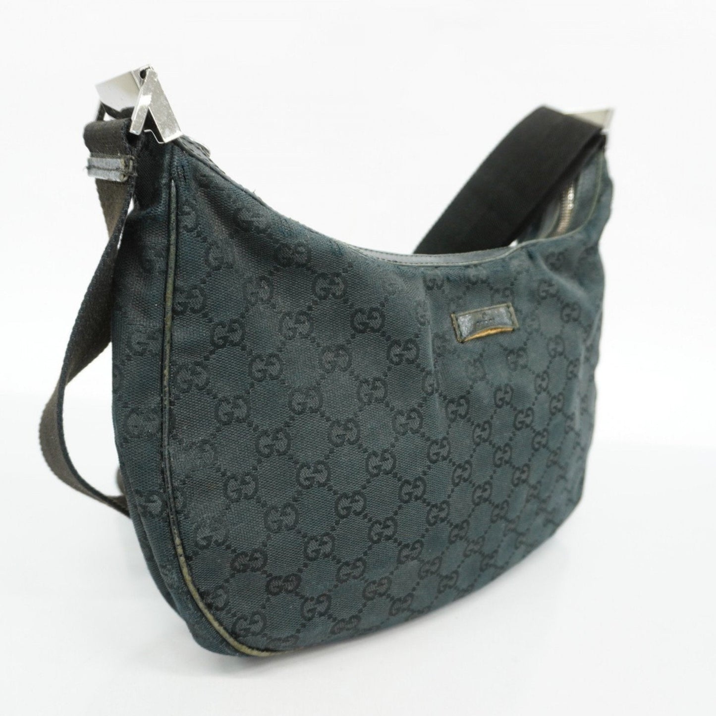 Gucci Black Canvas Shoulder Bag