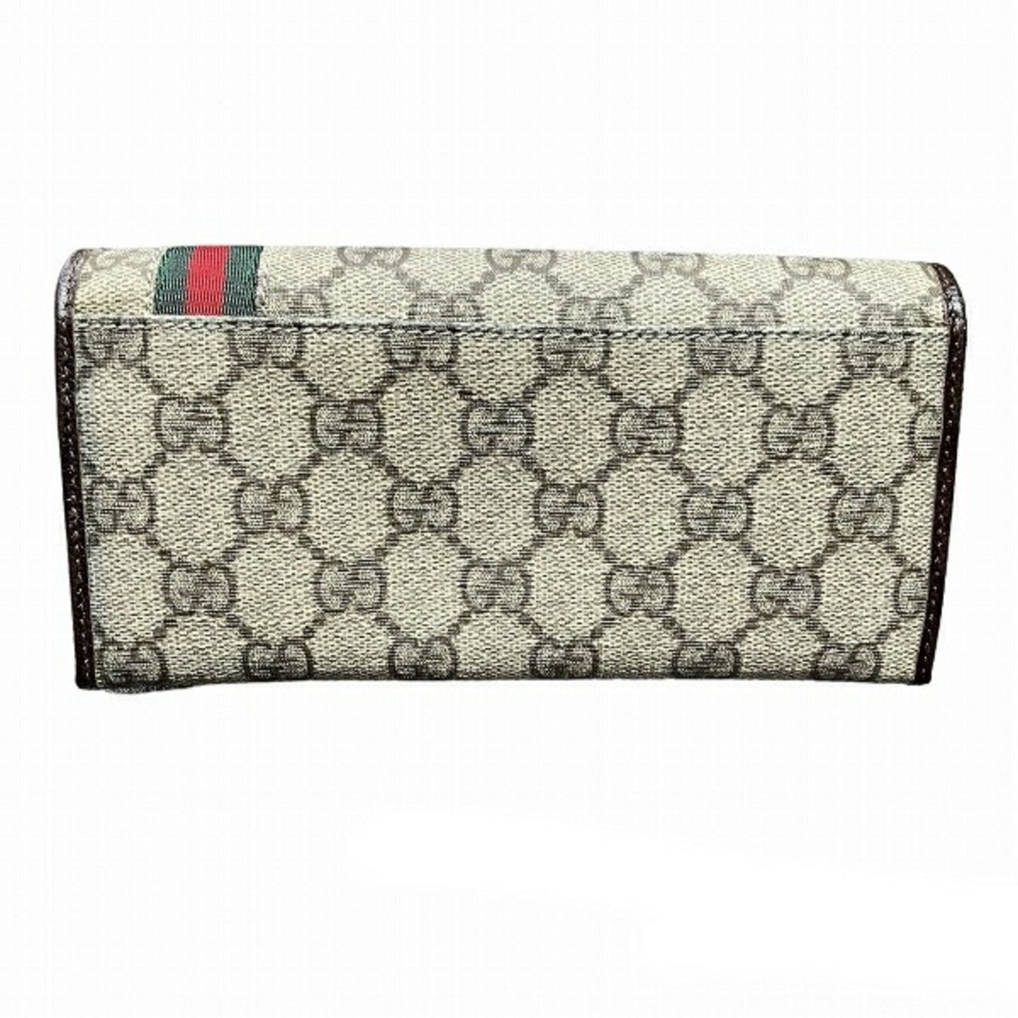 Gucci Gg Supreme Beige Brown Gg Supreme Wallet (Bi-Fold)