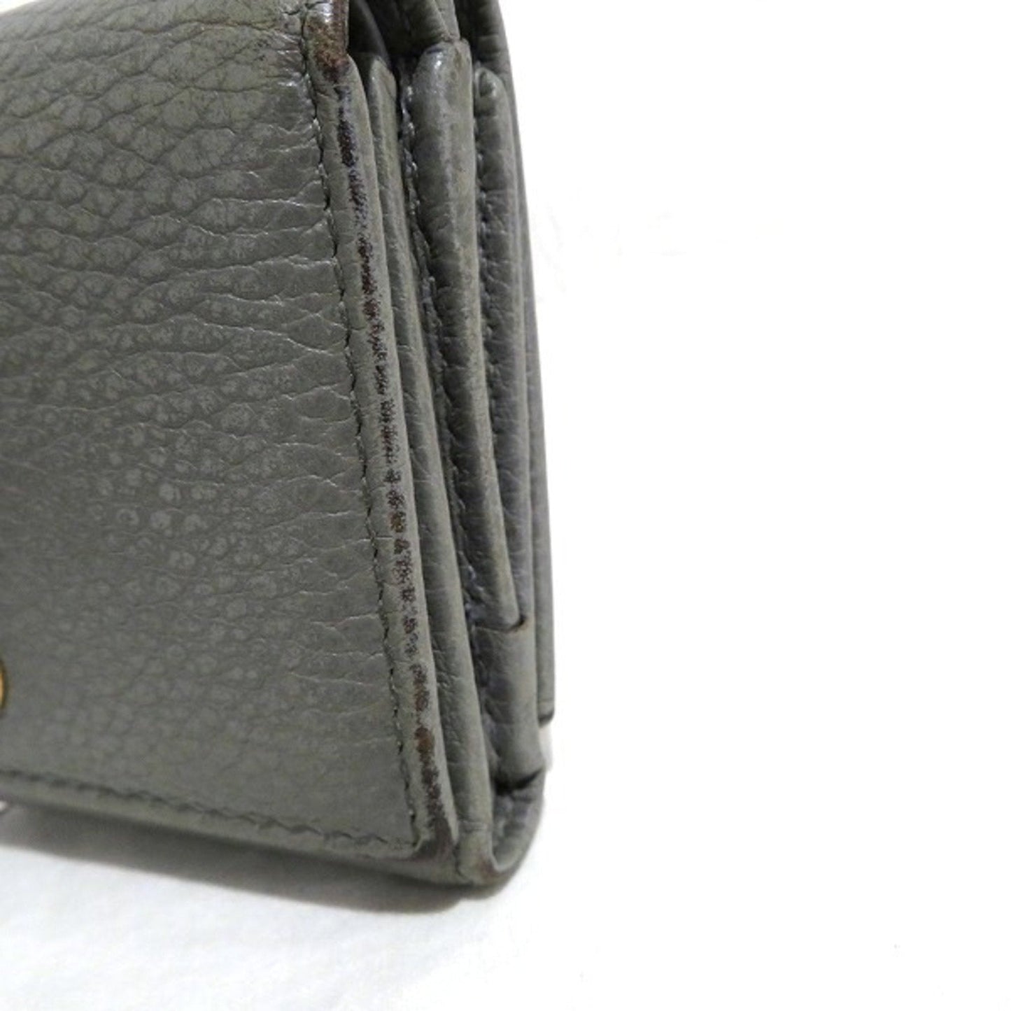 Gucci Gray Leather Wallet (Tri-Fold)