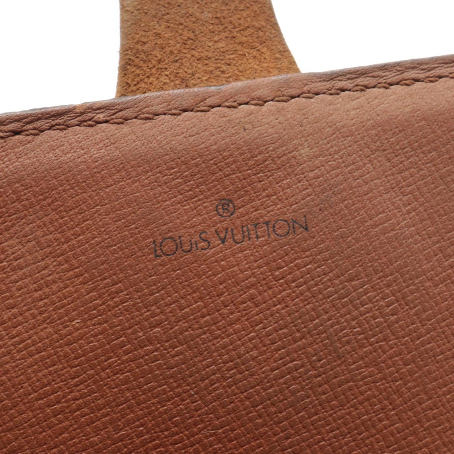 Louis Vuitton Brown Coated Canvas Leather Shoulder Bag