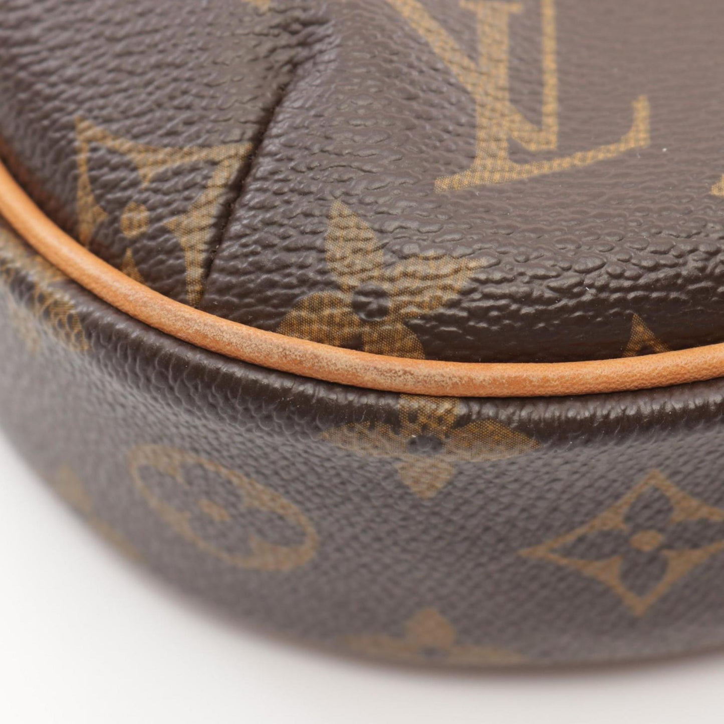 Louis Vuitton Brown Monogram Coated Canvas Leather Shoulder Bag