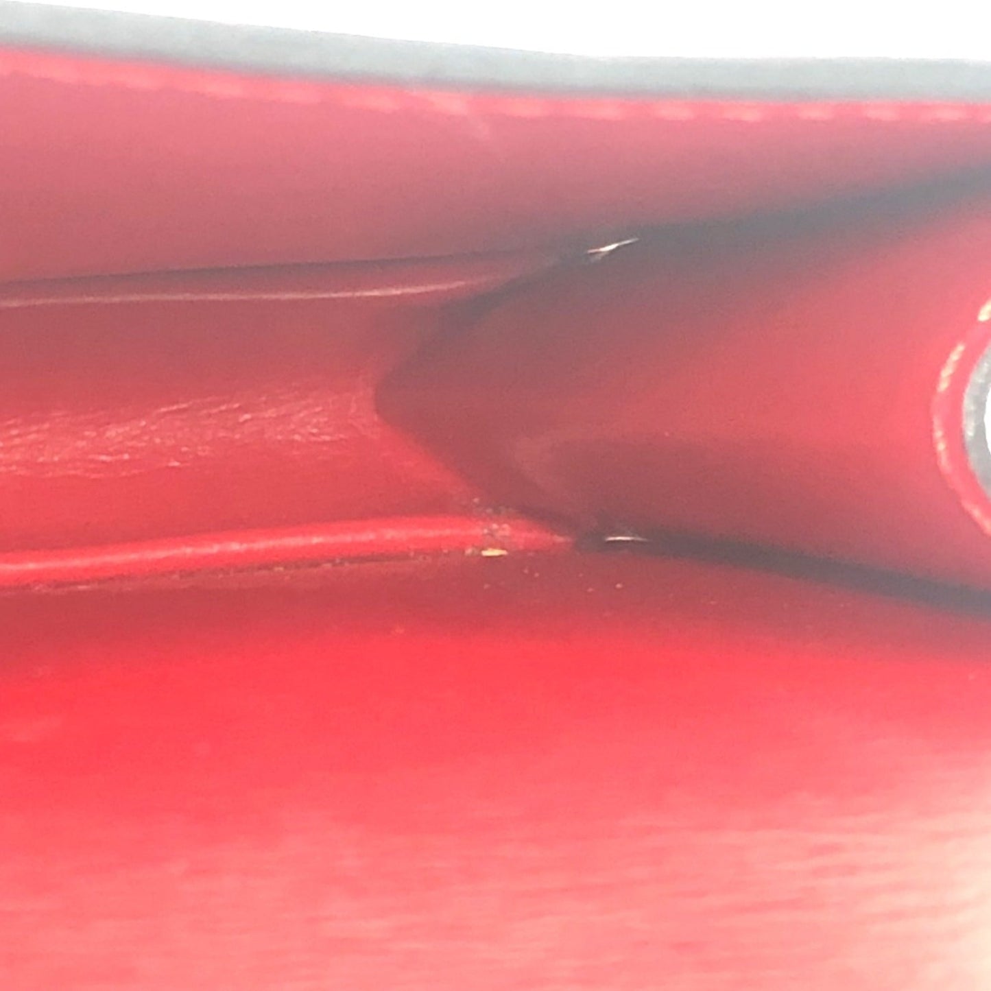 Louis Vuitton Red Leather Shoulder Bag