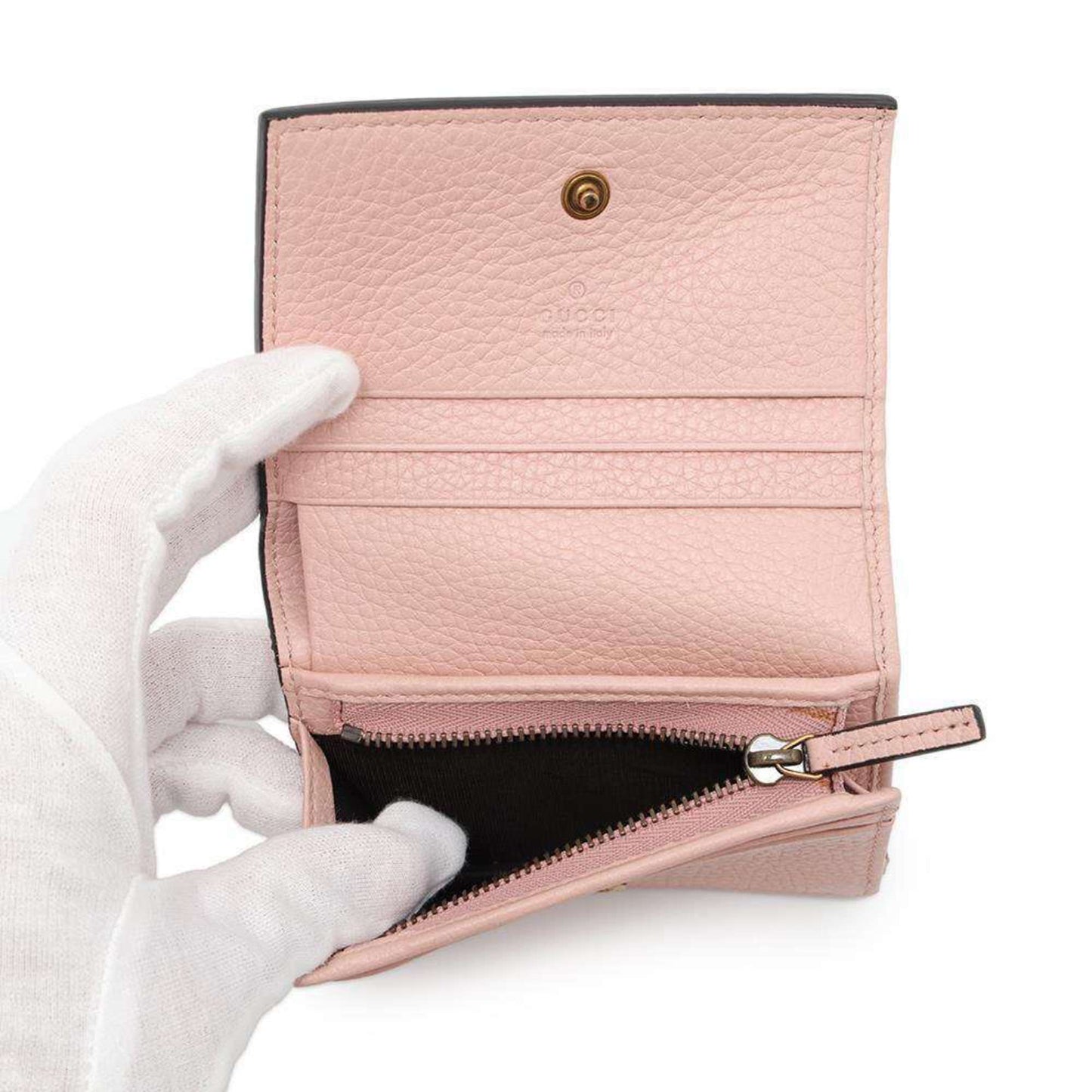 Gucci Pink Leather Wallet (Bi-Fold)