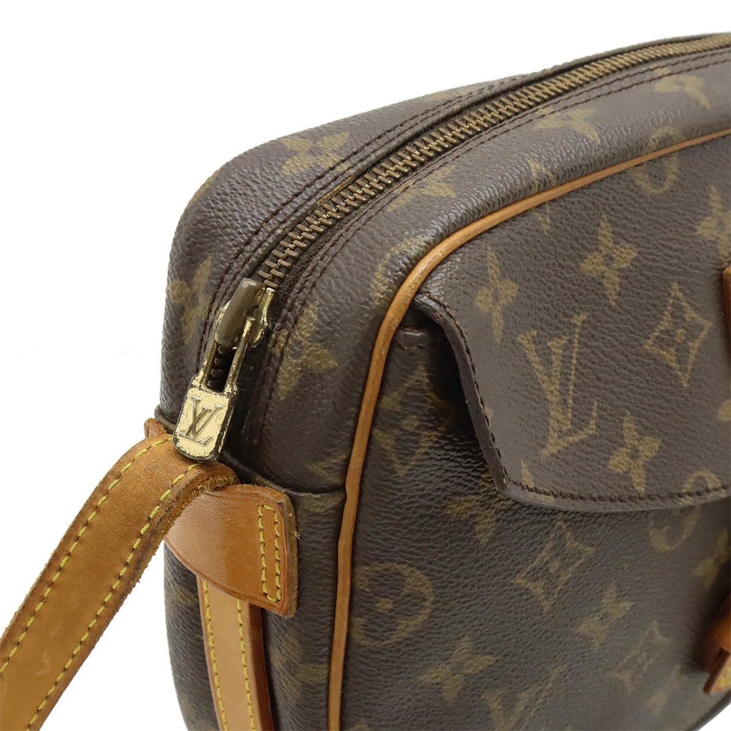 Louis Vuitton Brown Monogram Pochette Shoulder Bag