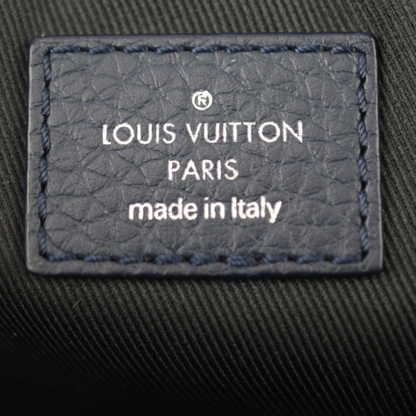 Louis Vuitton Navy Leather Messenger Bag Pochette Shoulder Bag
