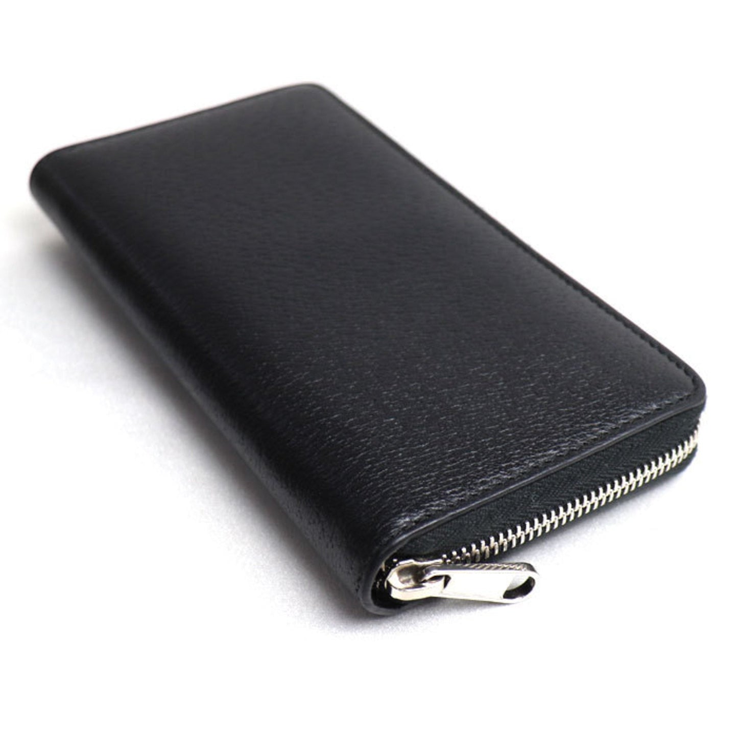 Gucci Black Leather Long Wallet (Bi-Fold)