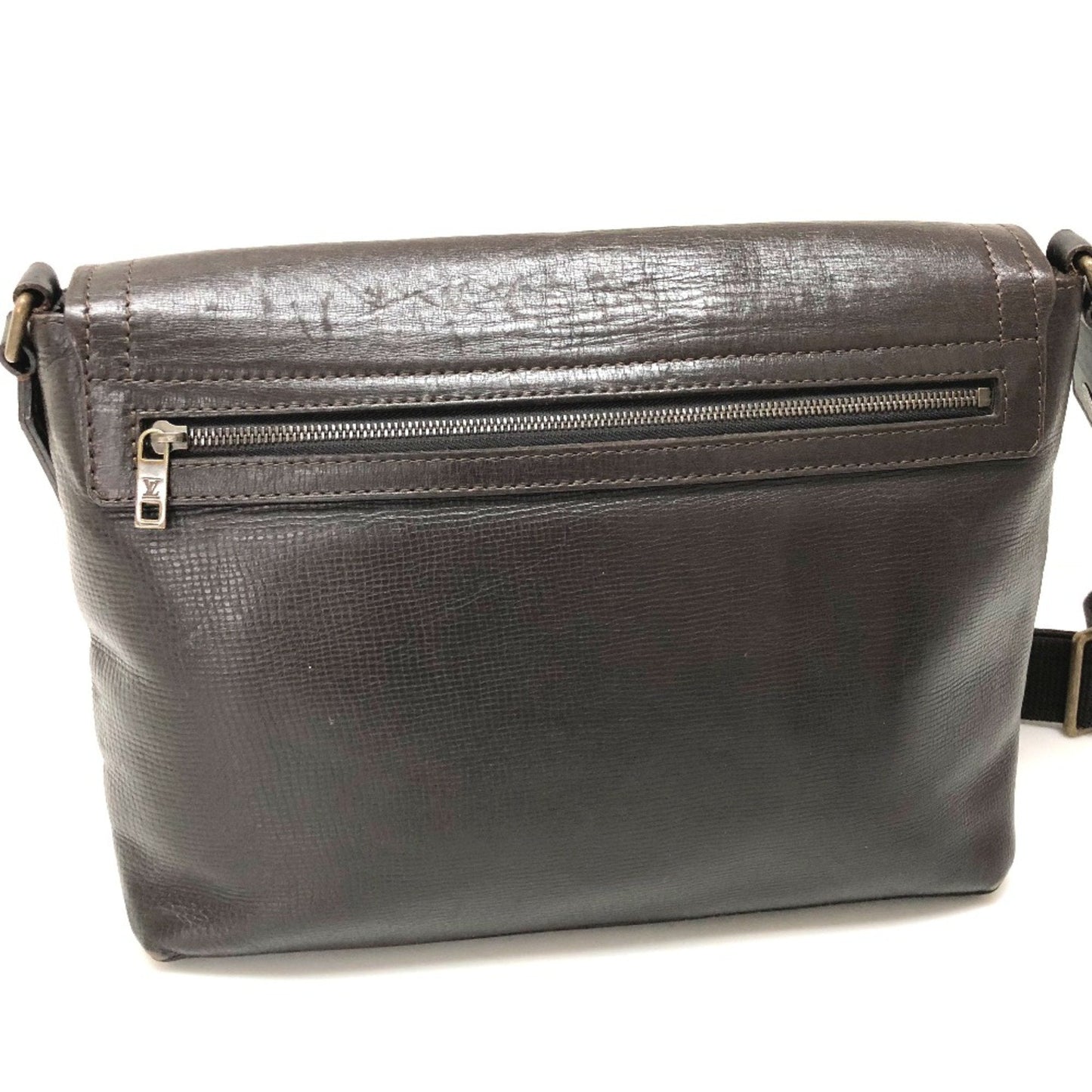 Louis Vuitton Brown Leather Shoulder Bag