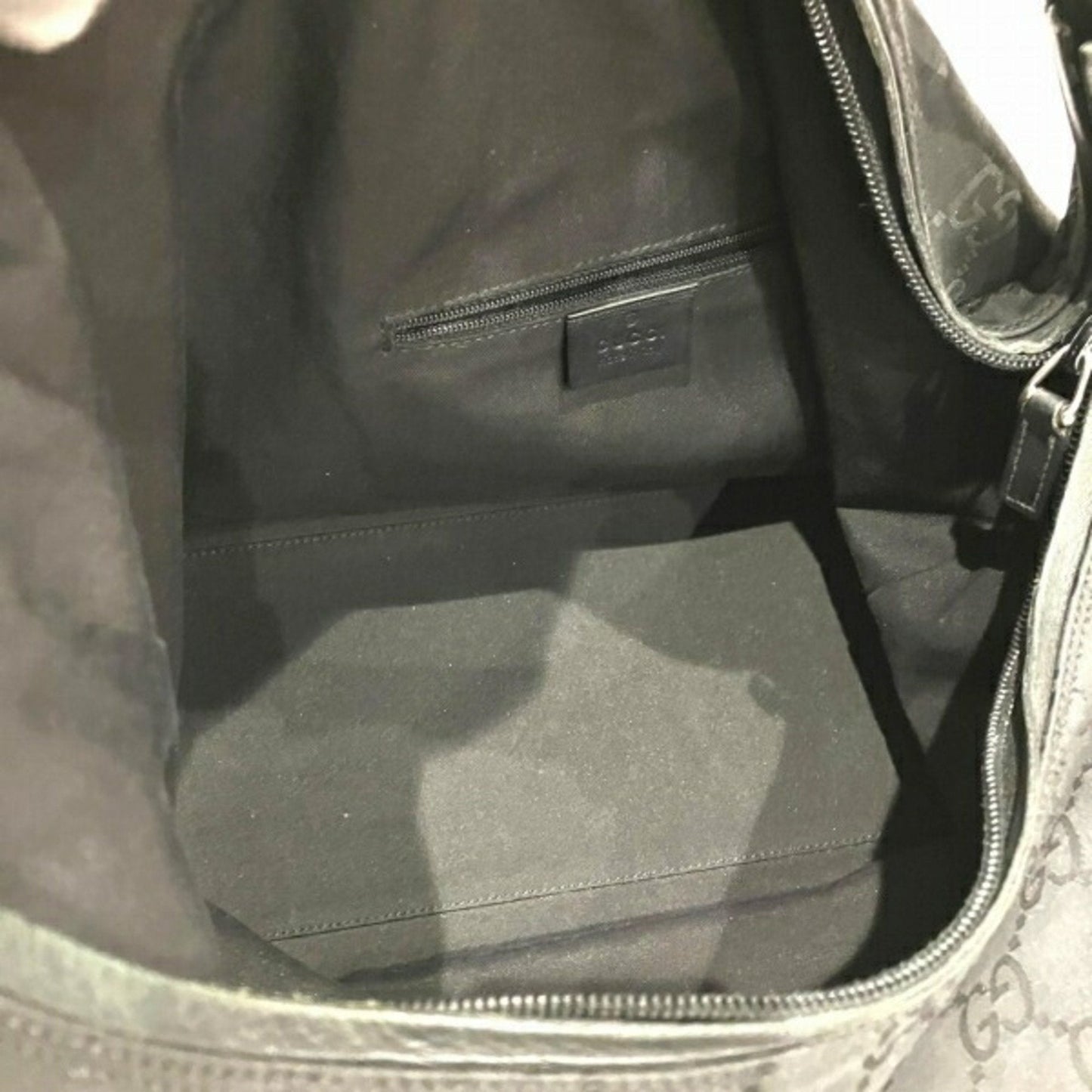 Gucci Black Nylon Leather Shoulder Bag
