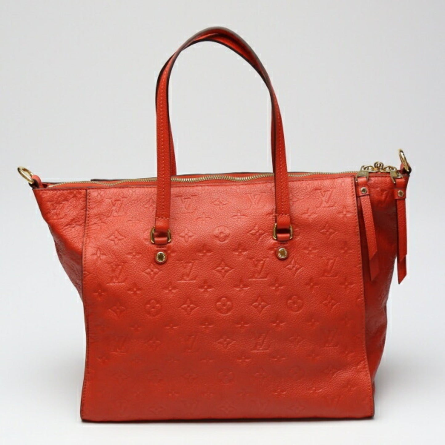 Louis Vuitton Red Color Monogram Empreinte Shoulder Bag Tote Bag