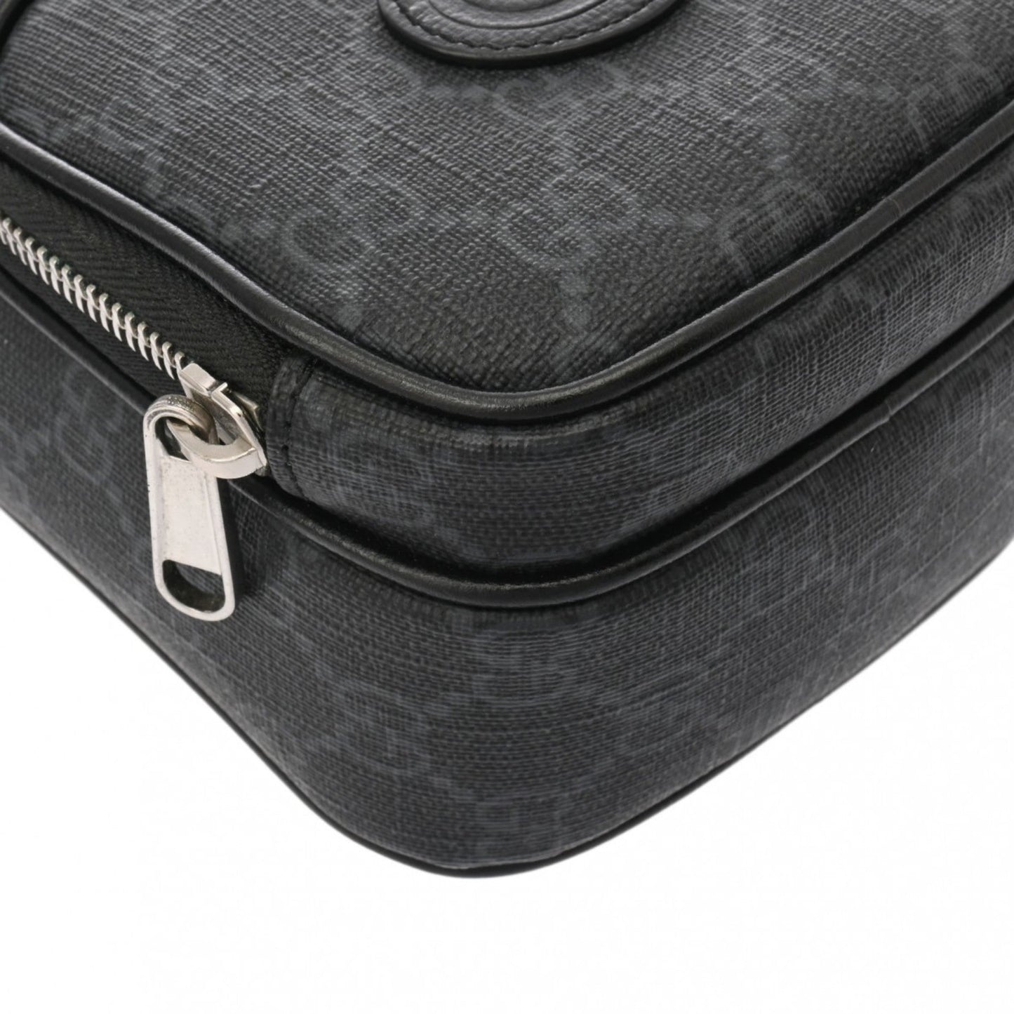 Gucci Black Pvc Leather Shoulder Bag